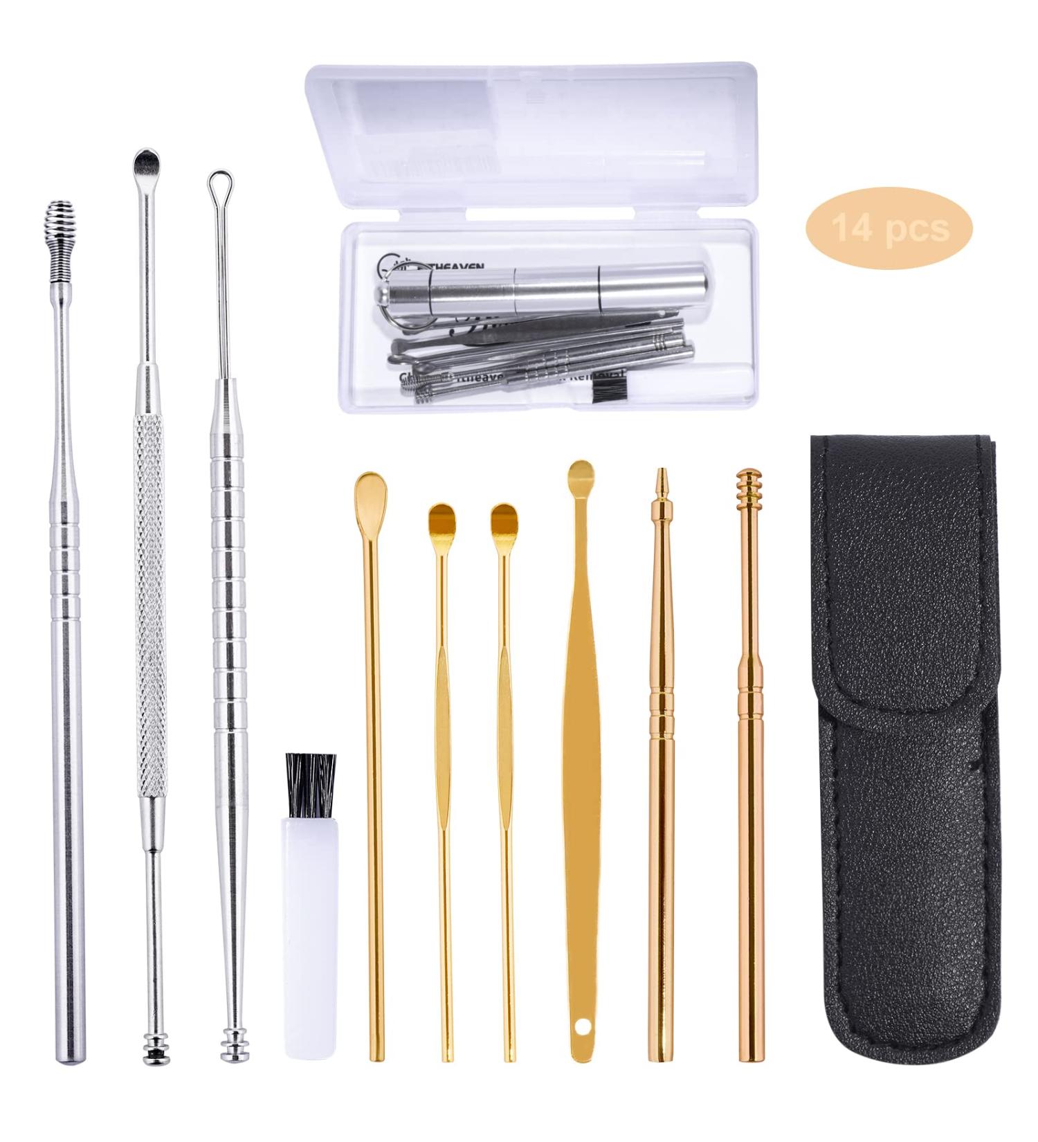 14-Piece Earwax Removal Kit - Safe & Effective Ear Cleaning Tools - Buy Online on GoSupps.com