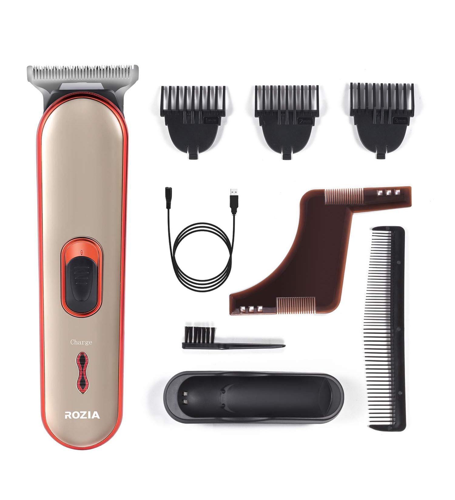 Beard Trimmer Hair Clippers Electric Razor for Men Mustache & Beard Groomer Hair Trimmer Cordless Clippers Precision Dial Portable USB Charging Cable - Buy Online on GoSupps.com