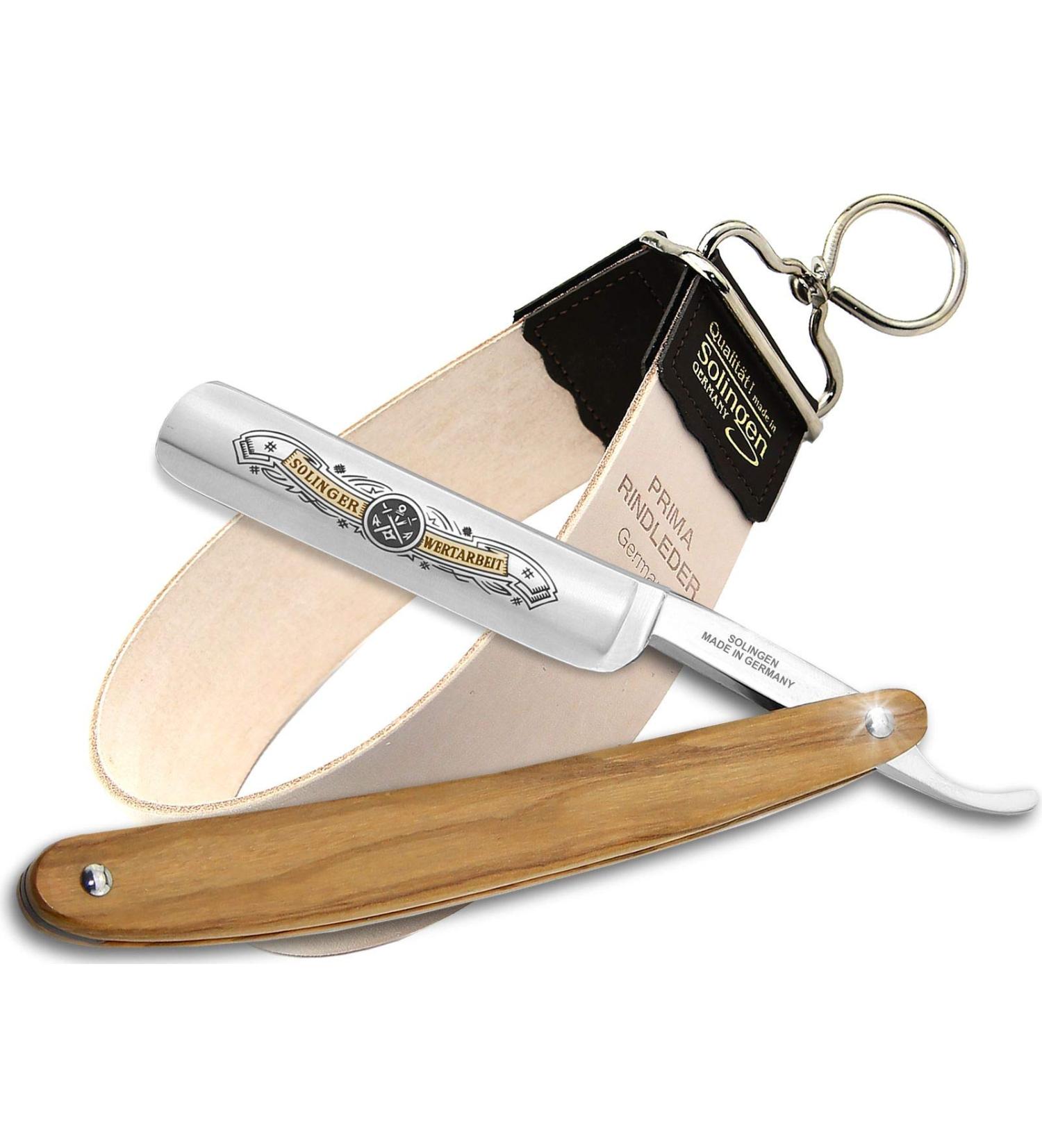 Premium Solingen Razor Set - Wooden Handle & String Instrument RW | Made in Germany - International Shipping - Buy Online on GoSupps.com