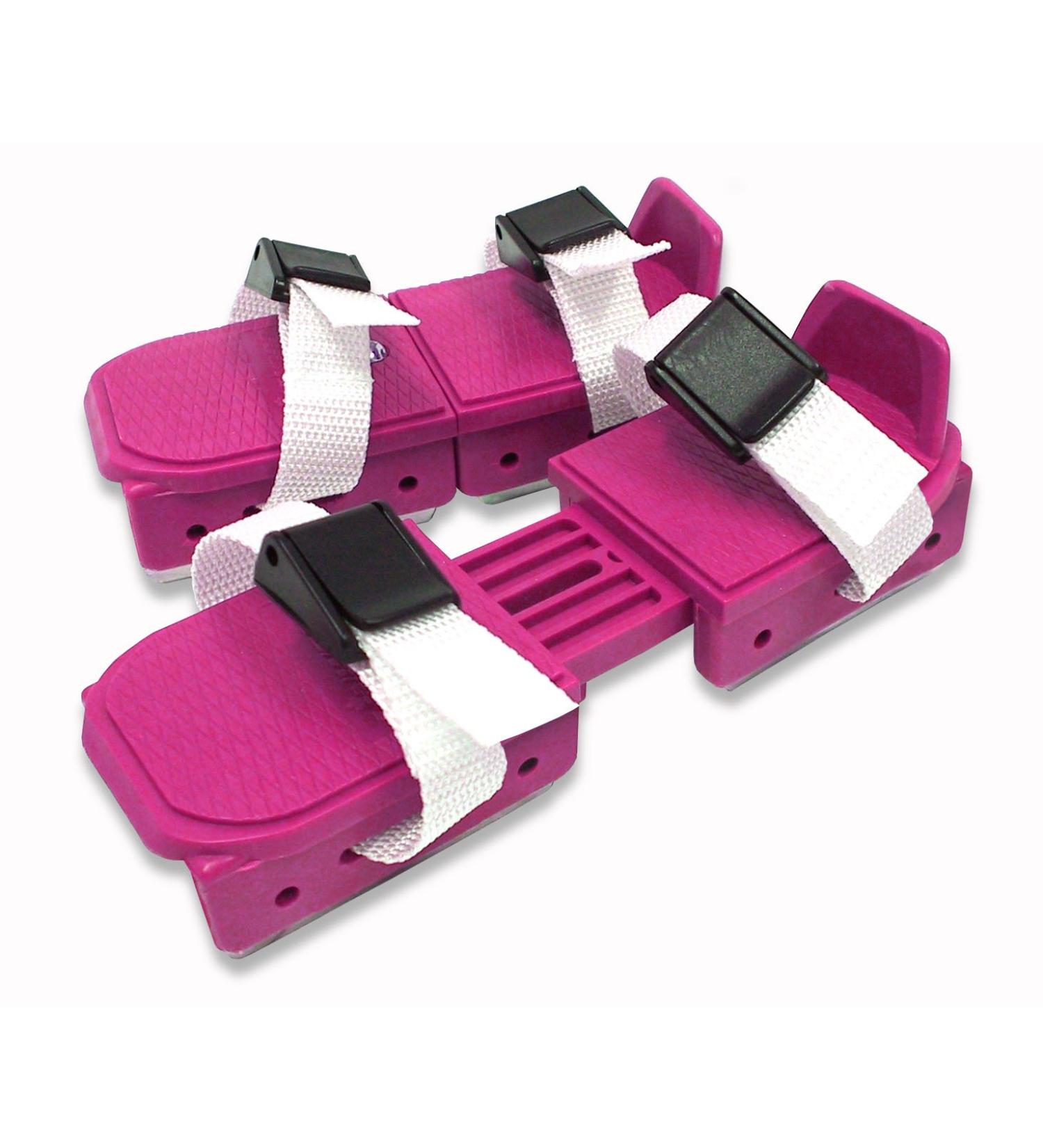 A&R Bob Skates Double Runner Strap-on Skates Pink