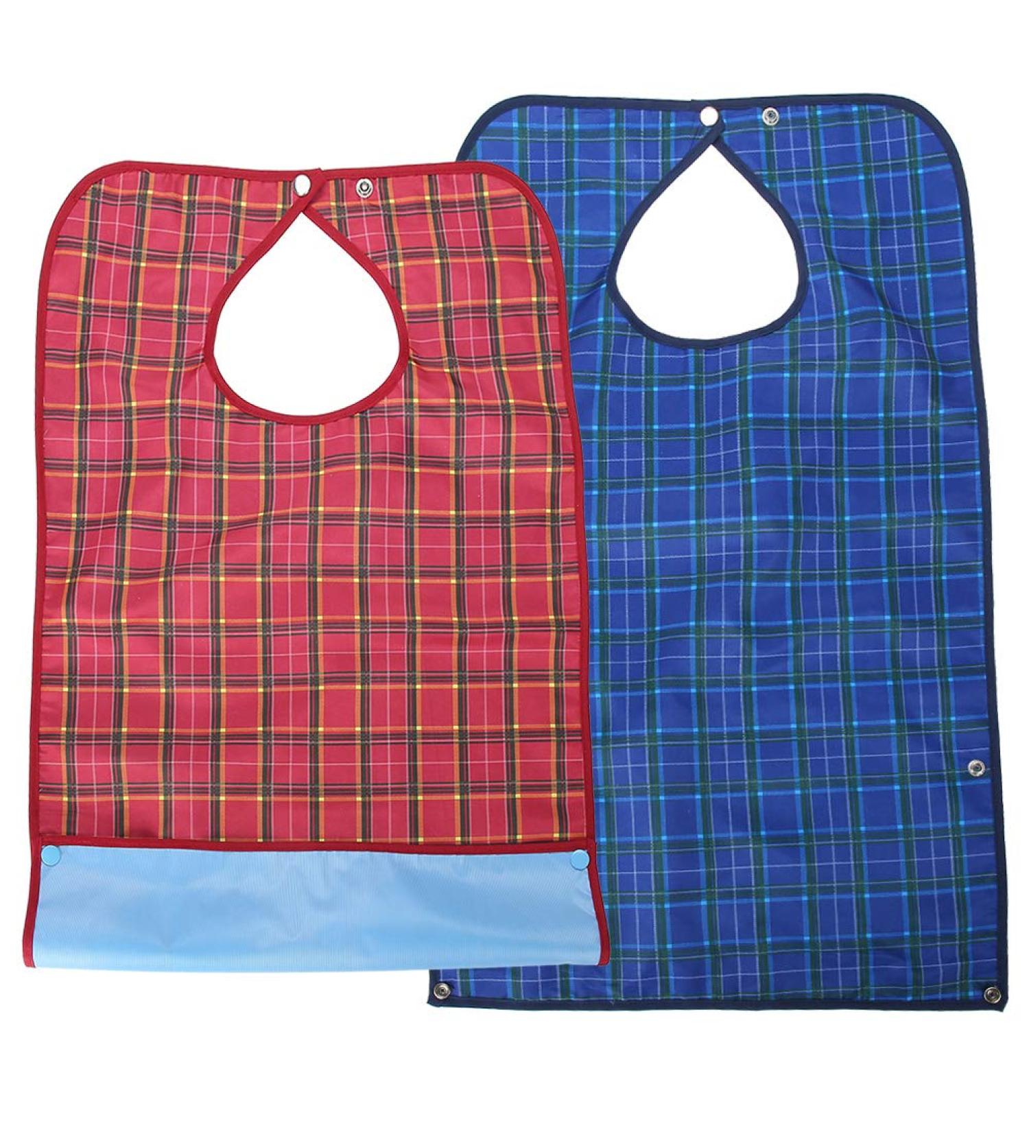 Adult Bib Skin-friendly Double Waterproof Clothes Protector Bib Pratical Soft for Adult Elder - Buy Online on GoSupps.com
