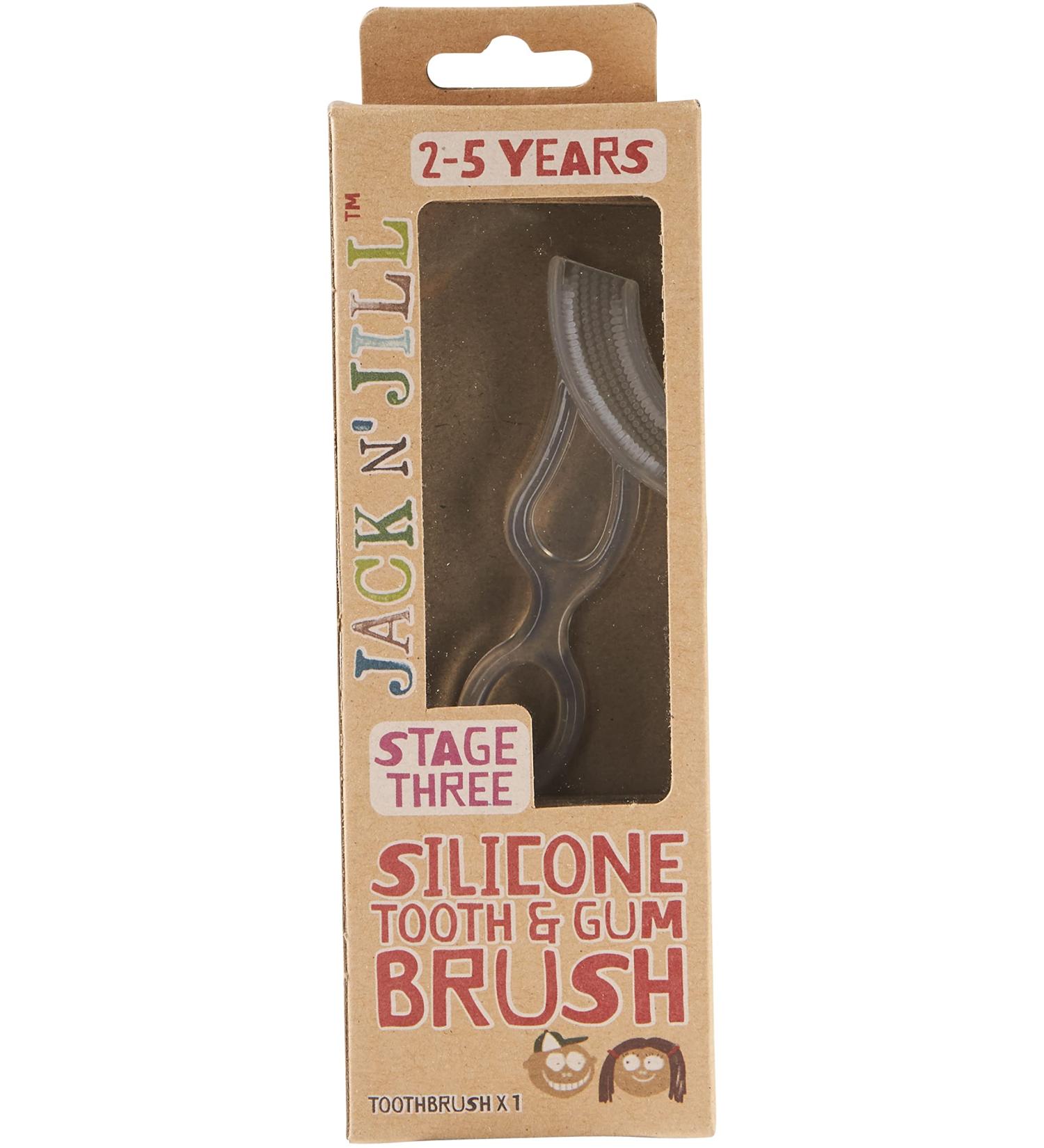 Jack N' Jill Kids Stage 3 Silicone Tooth and Gum Brush - DoubleSided Brush for Gentle Cleaning - Suitable for 2-5 Years - Buy Online on GoSupps.com