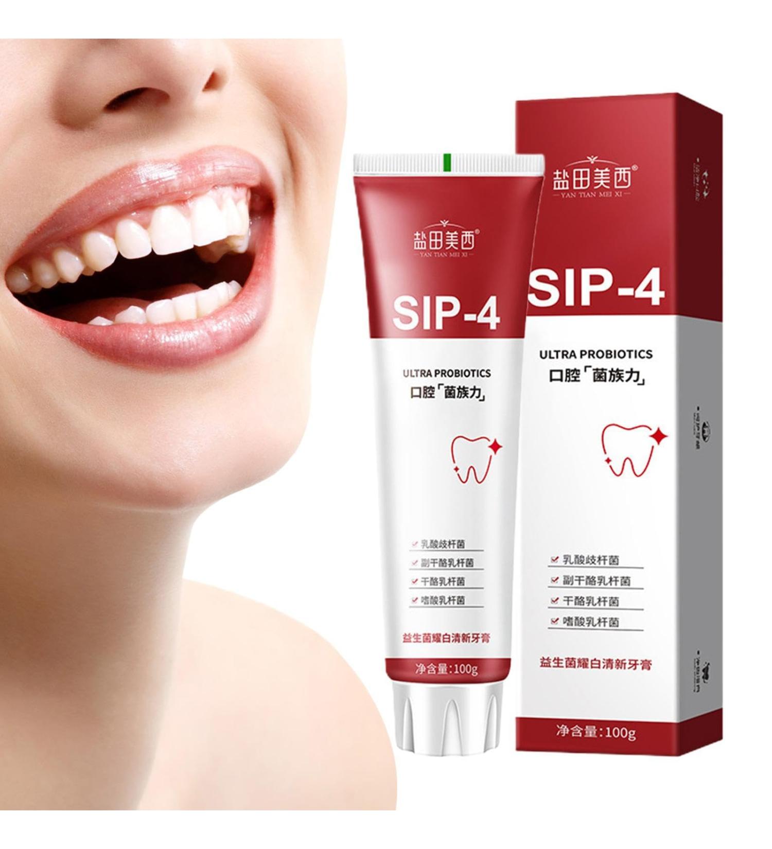 Teeth Whitening Toothpaste | Sp-4 Probiotic Toothpaste for Bad Breath Probiotic Toothpaste for Bad Breath Smokers Toothpaste Phasz Stain Whitening Toothpaste - Buy Online on GoSupps.com