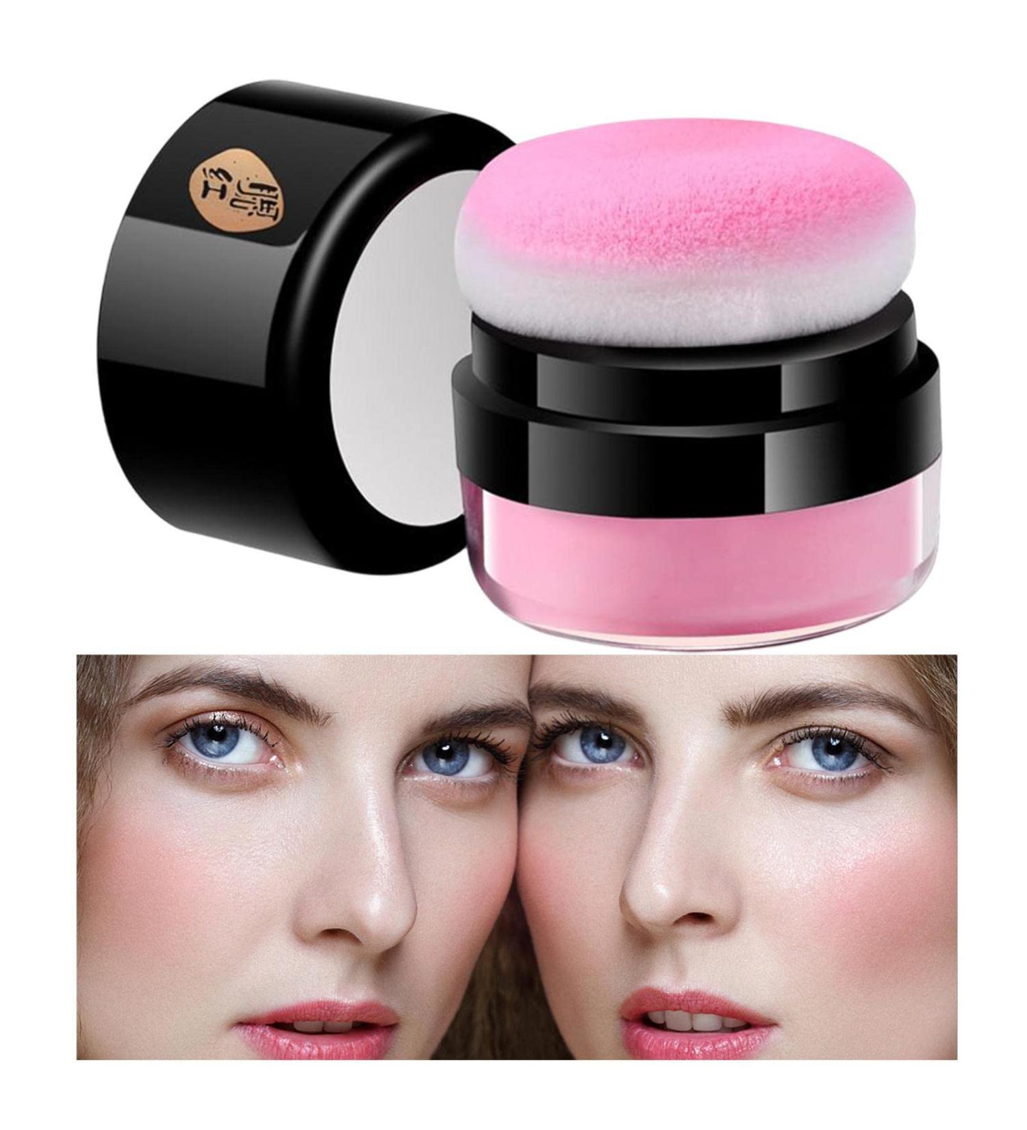  Linsition Powder Blush - Air Cushion Blush Loose Powder Blush | Oil Control Blush for Natural Makeup Most Skin Tones Fine Powder and - Buy Online on GoSupps.com