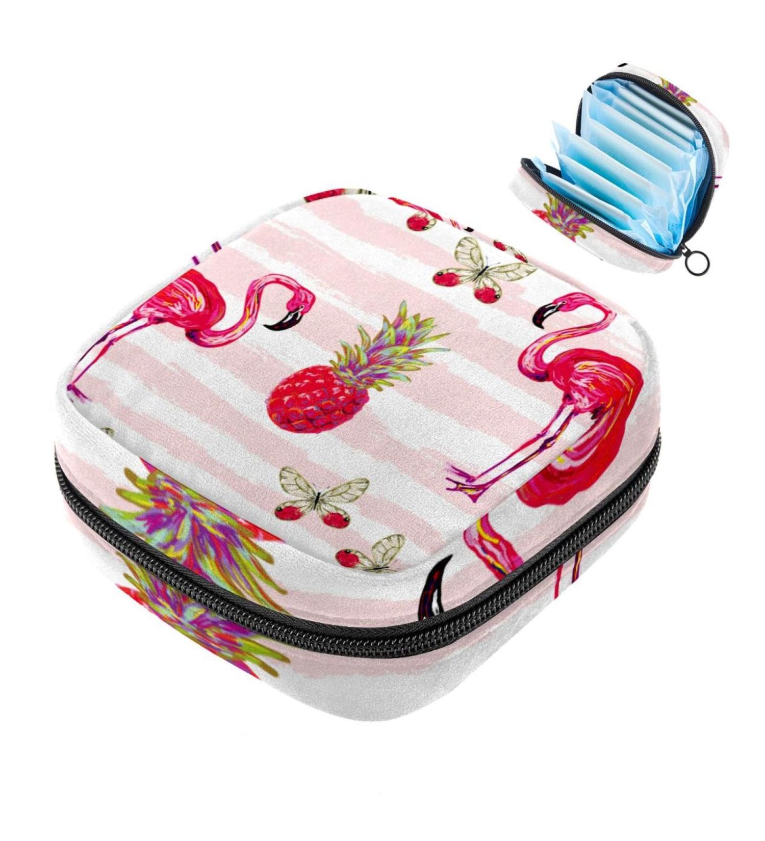 Pink Flamingo Women s Storage Pocket & Large Menstrual Cup | Multicolored Period Solutions - Tampons Liners & More - Buy Online on GoSupps.com