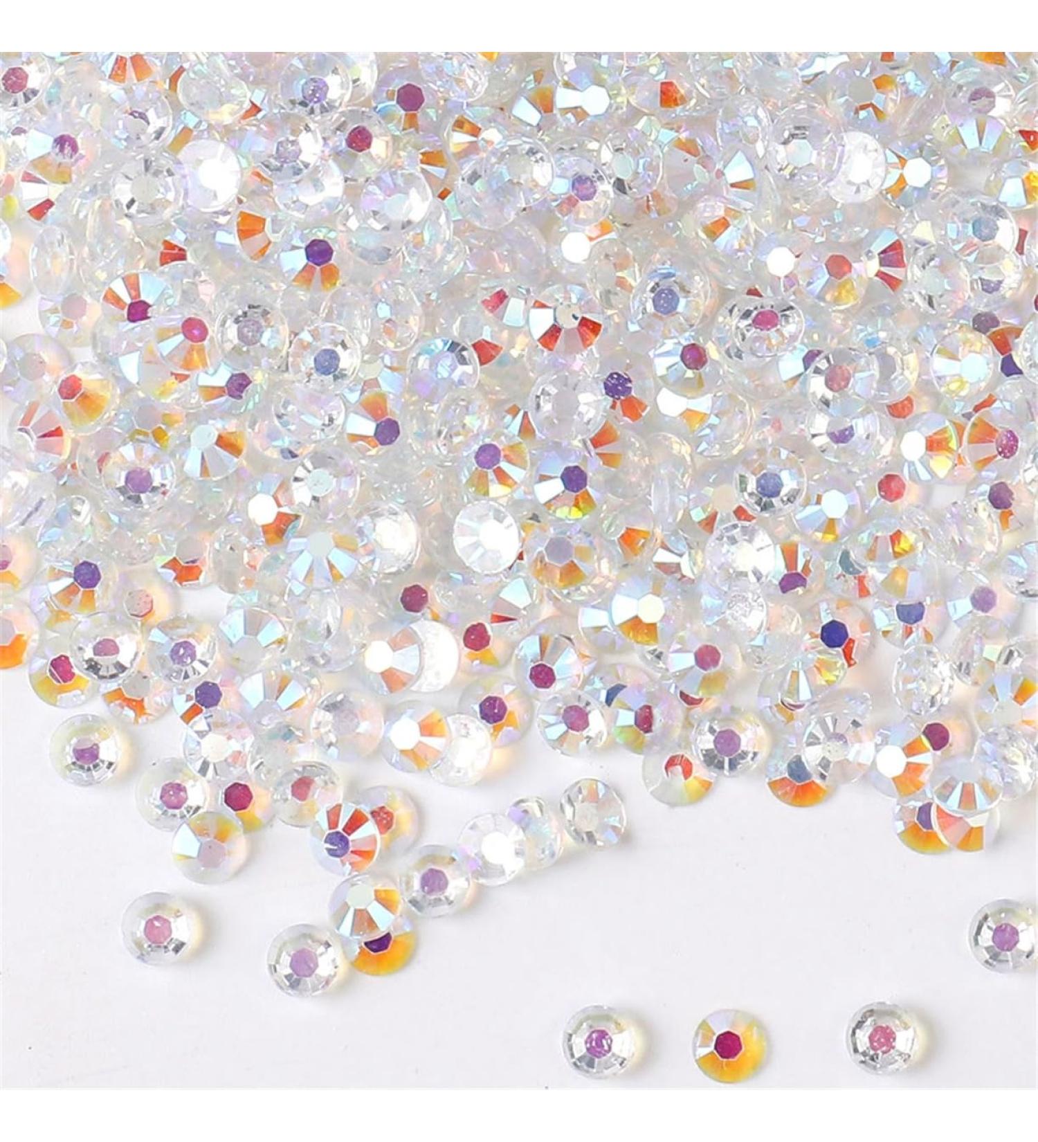 500 Pieces SS30 6mm Flatback Rhinestones AB Clear - Premium Nail Art & DIY Crafts Gems for Clothes Shoes & Bags - Buy Online on GoSupps.com