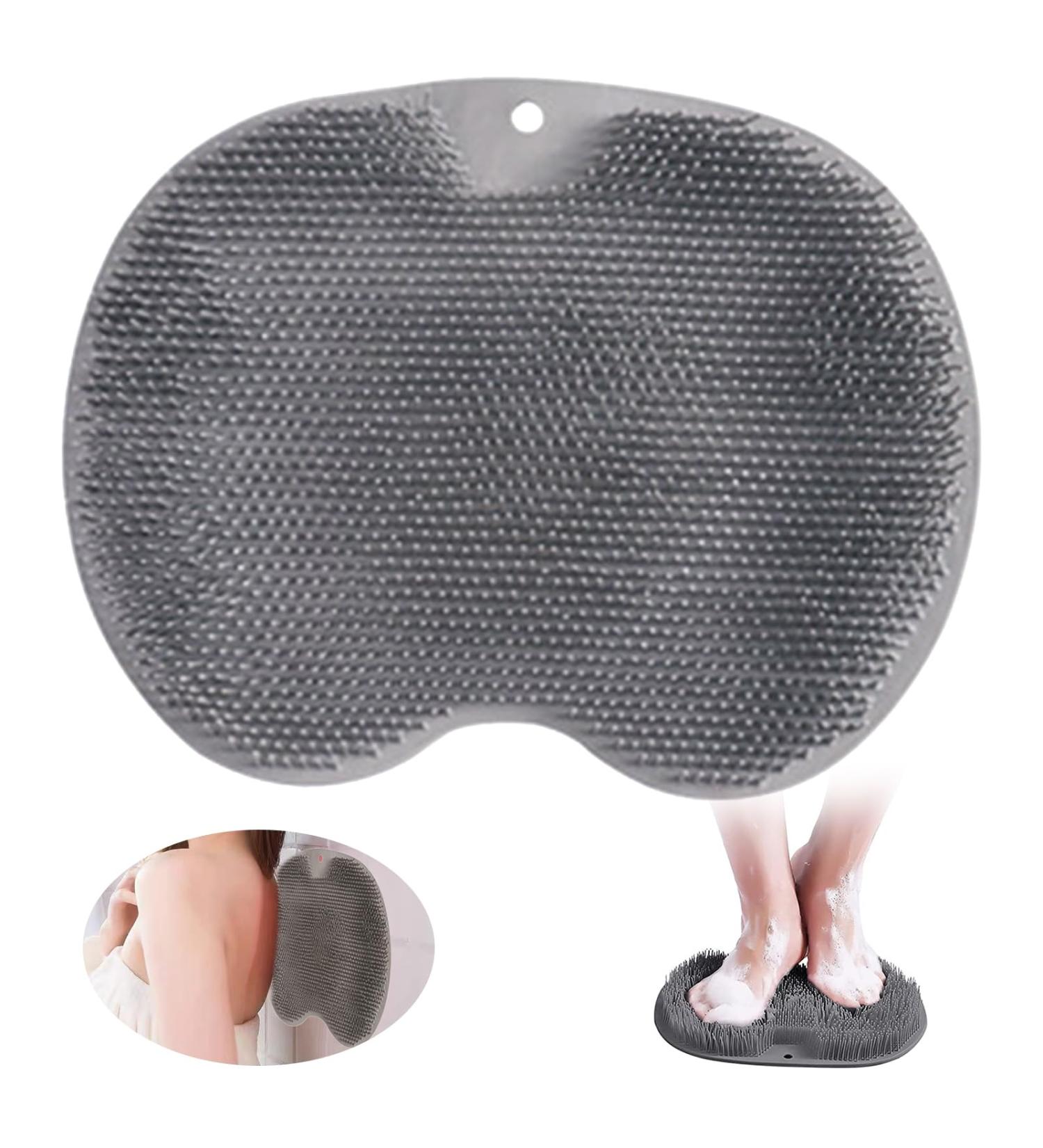 Giugio Slip-Resistant Silicone Massage Pad - Back Scrubber & Laundry Device with Non-Slip Suction Cup for Tired Feet Relief - Buy Online on GoSupps.com