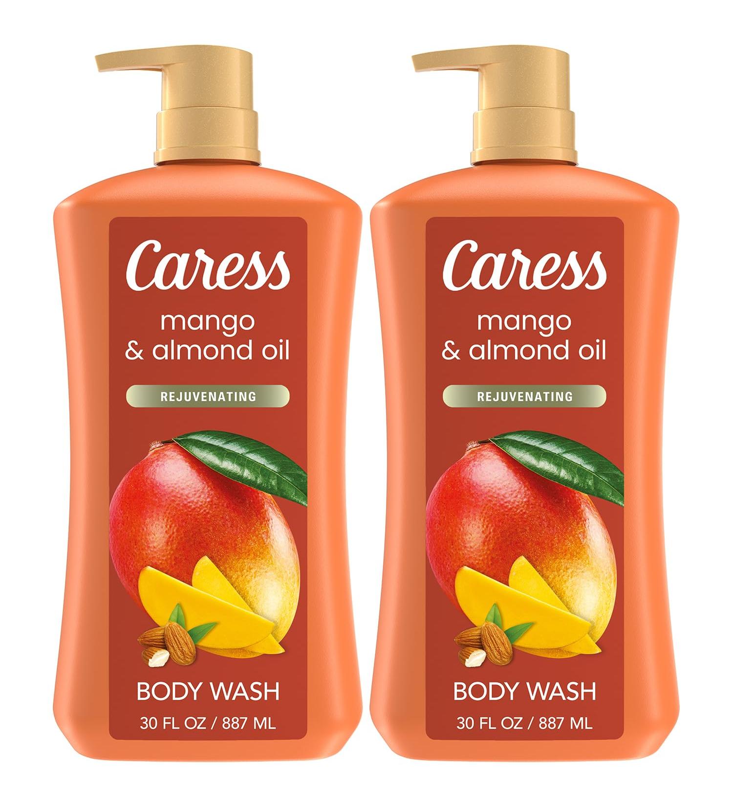 Caress Body Wash Mango & Almond Oil 2-Pack Moisturizing Body Wash for Smooth & Rejuvenated Skin Body Soap Liquid 30 Fl Oz Ea - Buy Online on GoSupps.com