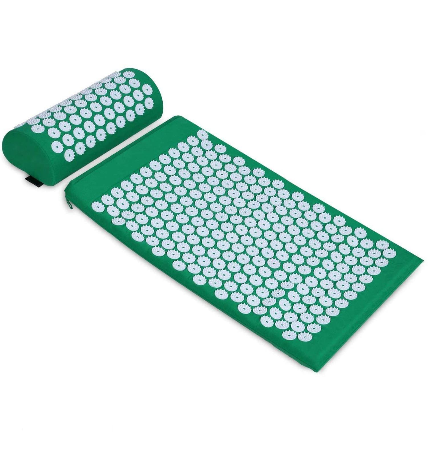 Acupressure Set - Magnetic Therapy Mat & Pillows for Neck & Back Pain Relief | Ideal Massage Solution with Carrying Bag for Men & Women - Buy Online on GoSupps.com
