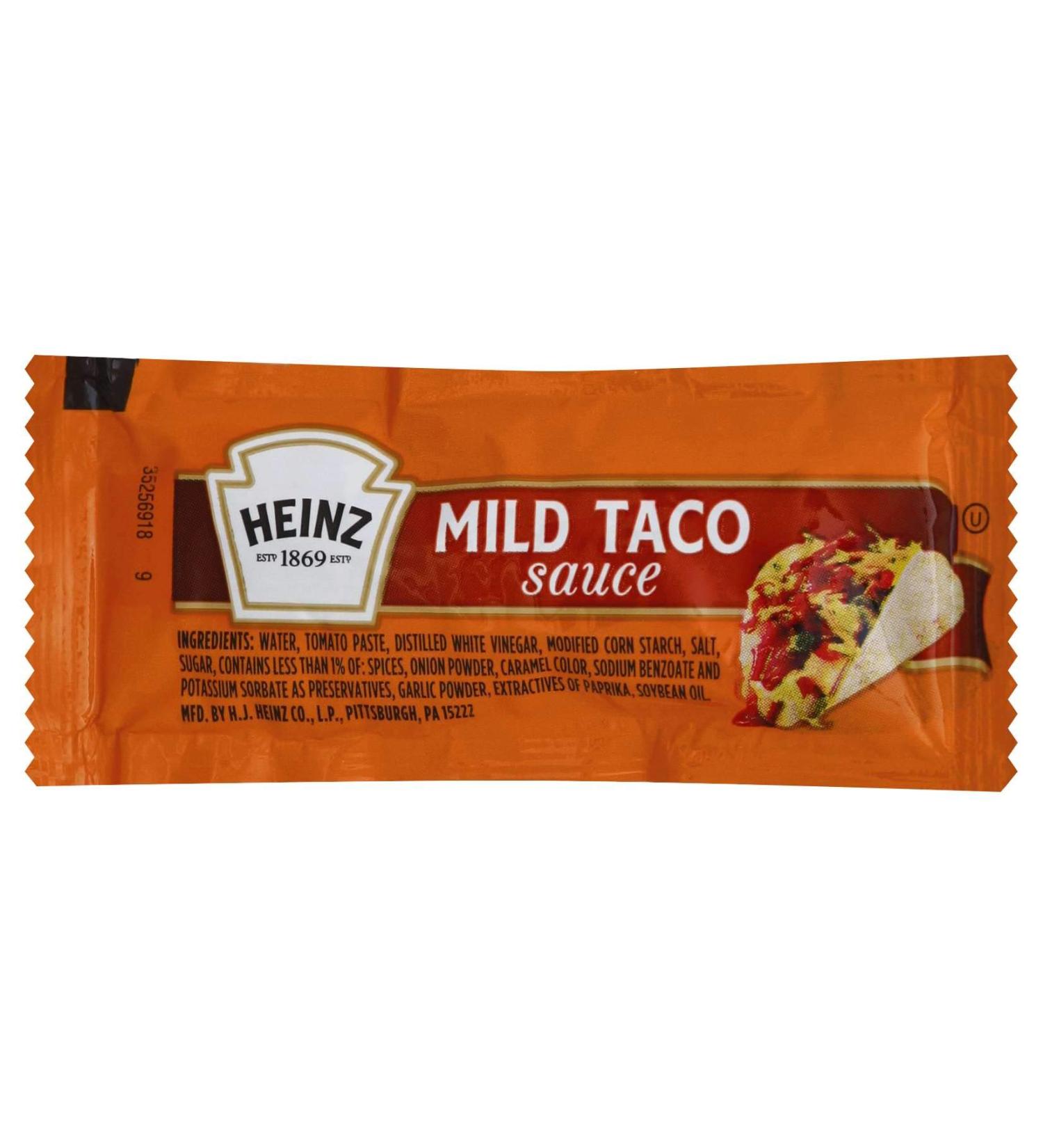 Heinz Mild Taco Sauce 200 Count - Authentic Flavor for Tacos and More - Buy Online on GoSupps.com