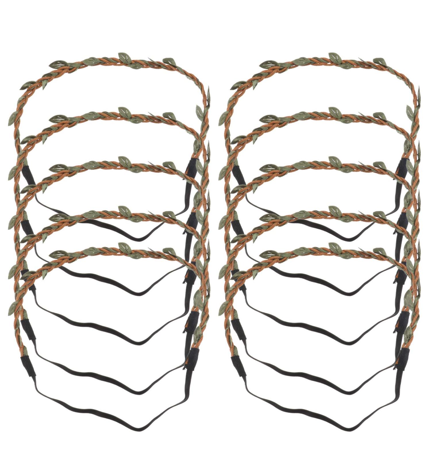 Beaupretty 10Pcs Flower Wreath Headband - DIY Rattan Garland Hairband for Wedding and Festivals - Buy Online on GoSupps.com