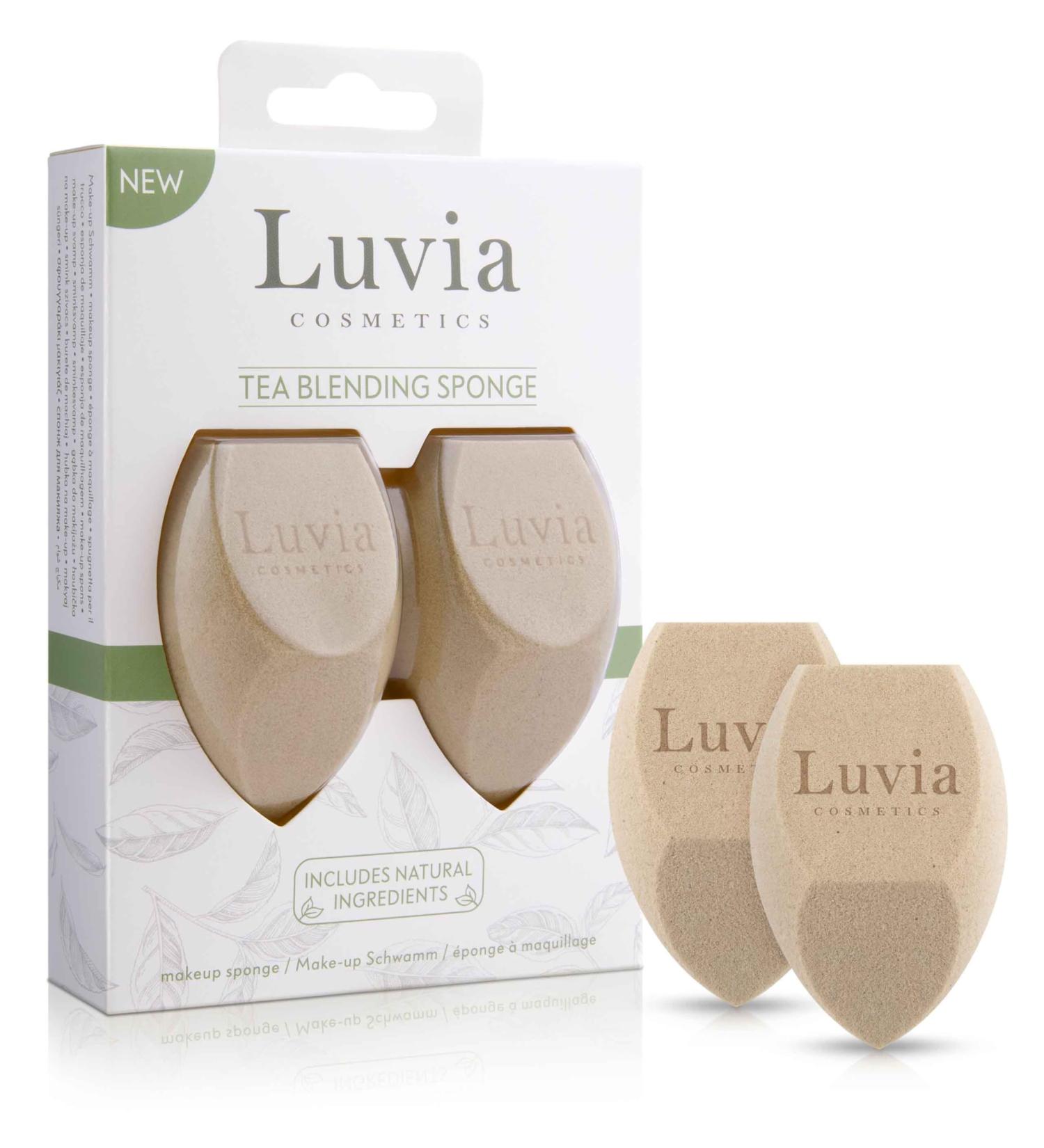 Makeup Sponge Set with Precious Tea - Luvia Cosmetics - Makeup Blender Diamond Shape - Buy Online on GoSupps.com