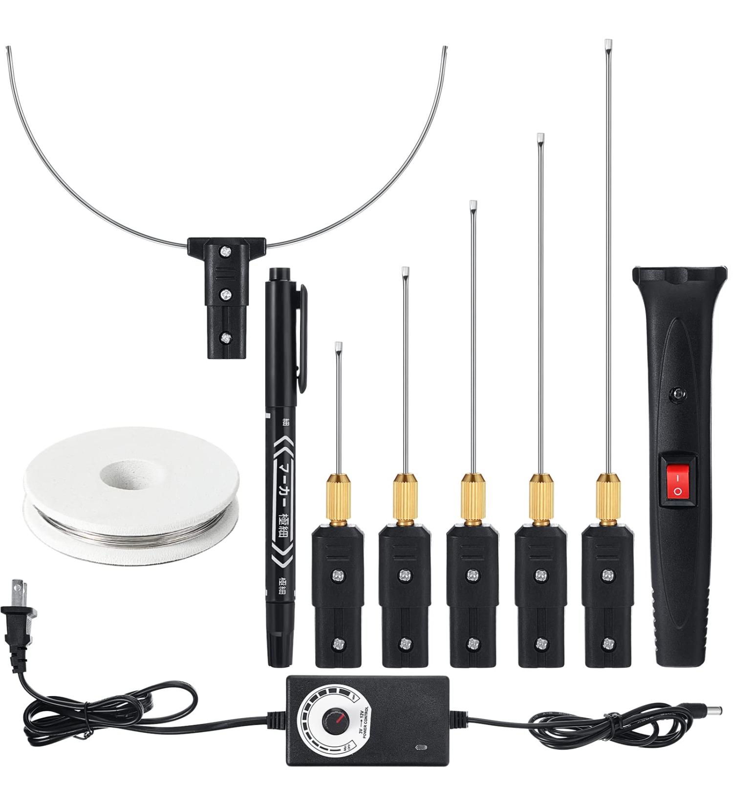 Hot Wire Foam Cutter Kit with Temperature Controller - Electric Cutting Machine for Art Craft EVA Foam Carving (Black) - Buy Online on GoSupps.com