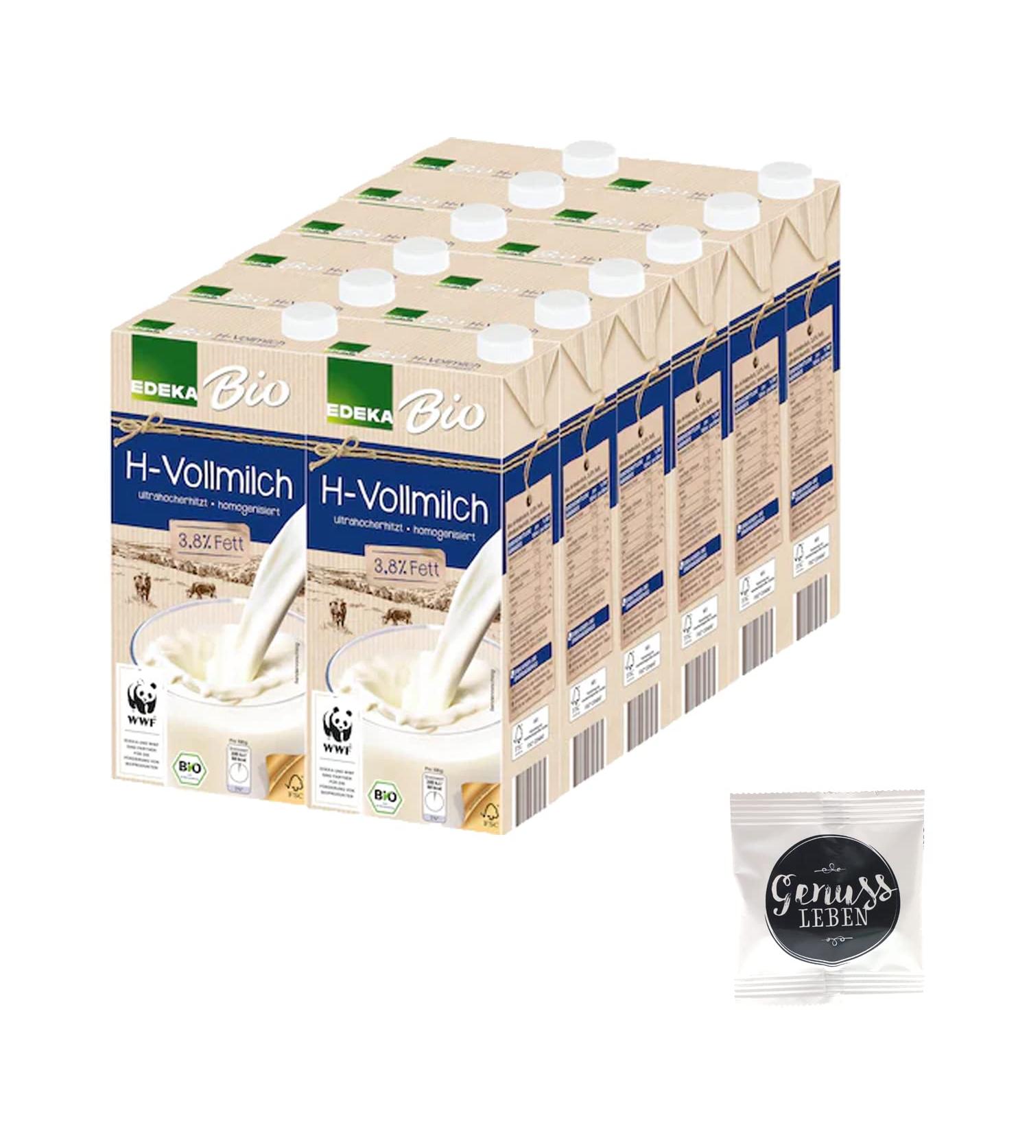 Buy EDEKA Organic UHT Milk 3.8% (12x1L) | Free Jelly Beans | Premium Quality International Shipping - Buy Online on GoSupps.com