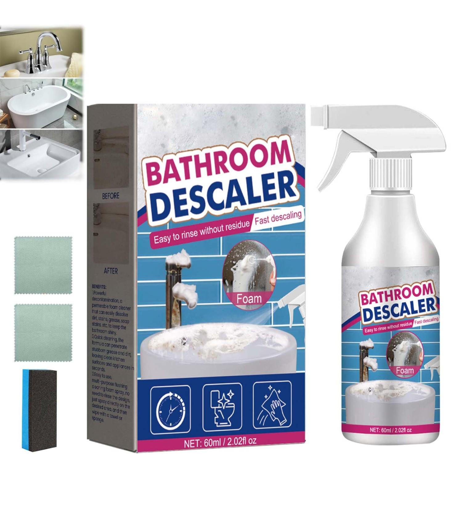 Acssart Foam Cleaner Bathroom Descaler Stubborn Stains Cleaner 2.1oz Multi-Purpose Foam Cleaner All Purpose Bubble Cleaner For Bathroom (1PCS) - Buy Online on GoSupps.com