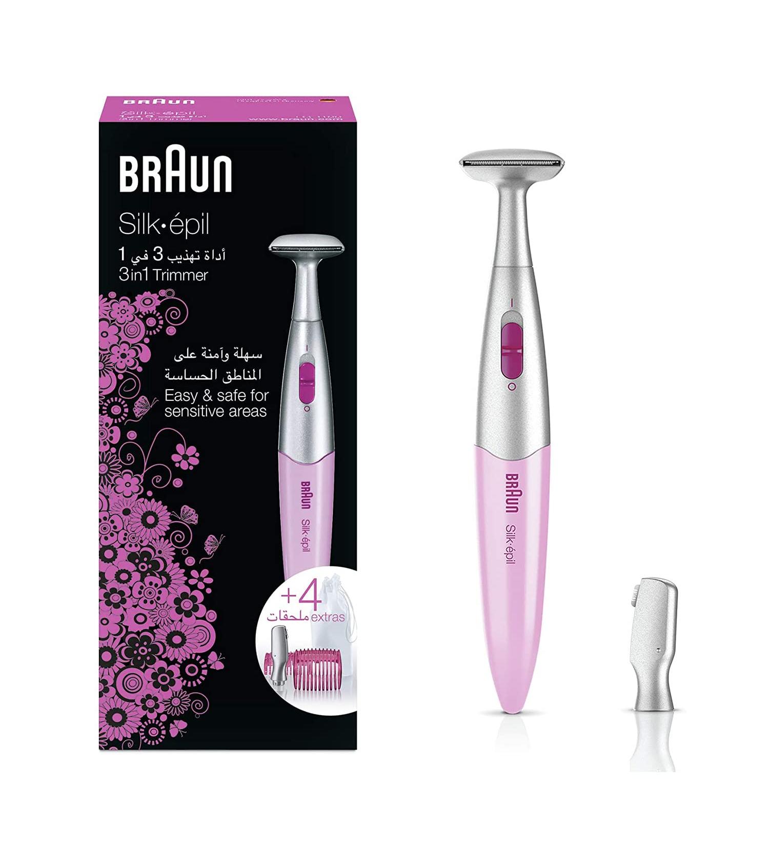 Braun Silk- pil Bikini Styler Electric Intimate Shaver FG1100 - White | International Shipping Available - Buy Online on GoSupps.com