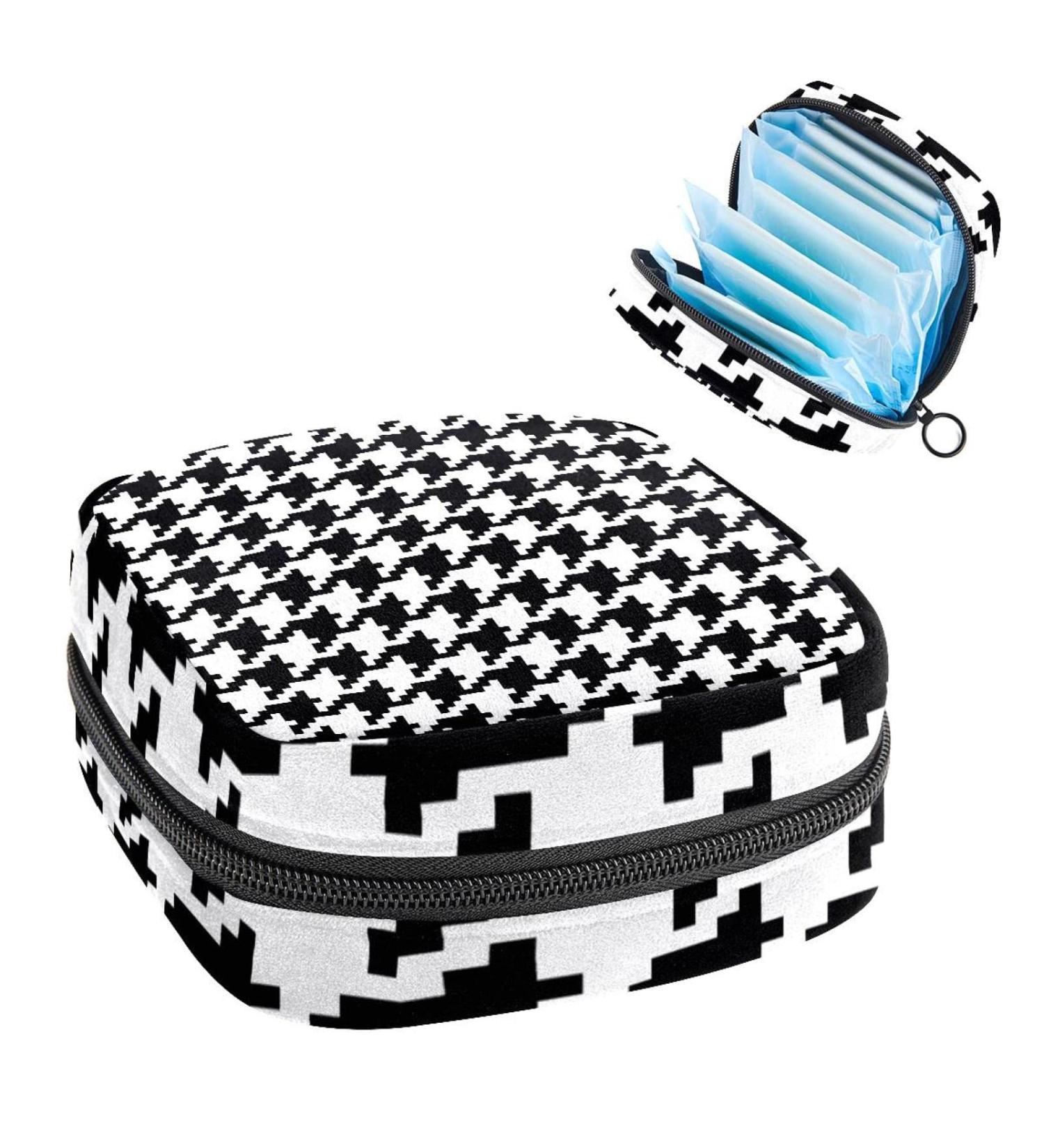 Buy Women's Bonds Storage Pockets Nursing Pad Holder | Portable Black & White Period Kit Bag for Women & Girls - Buy Online on GoSupps.com