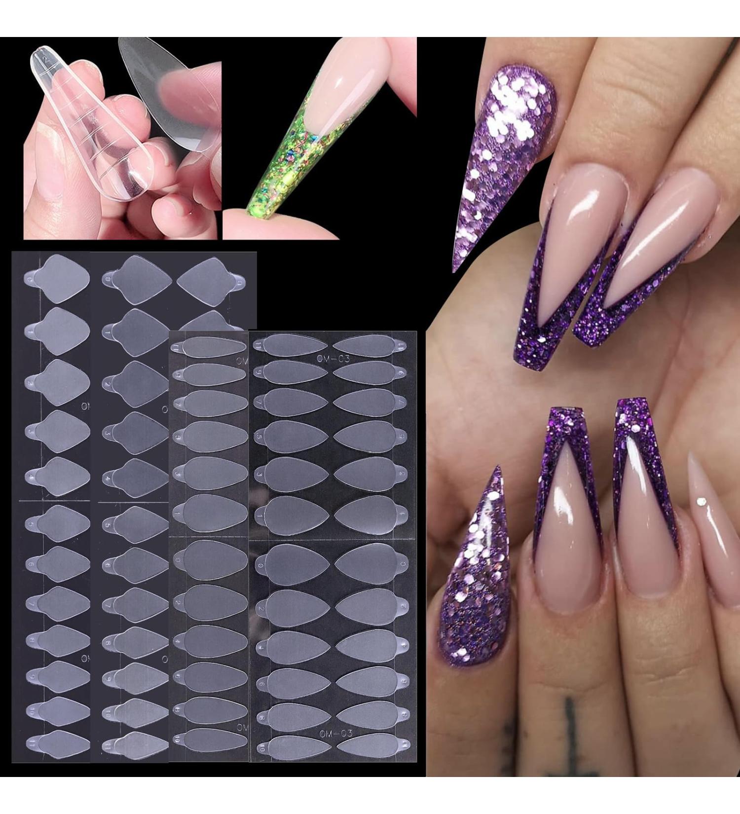 Forms Nail Sticker Gel Extension Quick Building Nail Forms Mould False Nail Tips Reusable Nail Molds French Manicure Tips Inner Mold Aezon - Buy Online on GoSupps.com