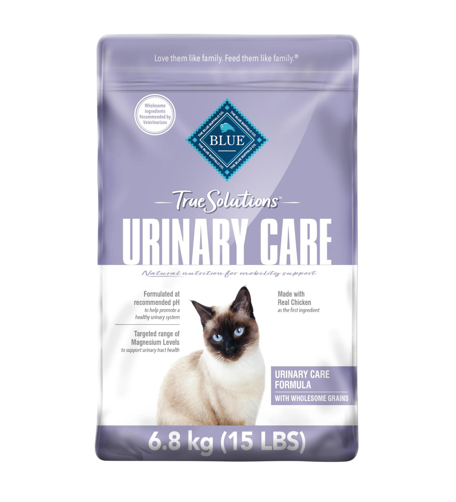 Blue Buffalo True Solutions Natural Urinary Care Dry Cat Food 15-lb Urinary Care Large Bag