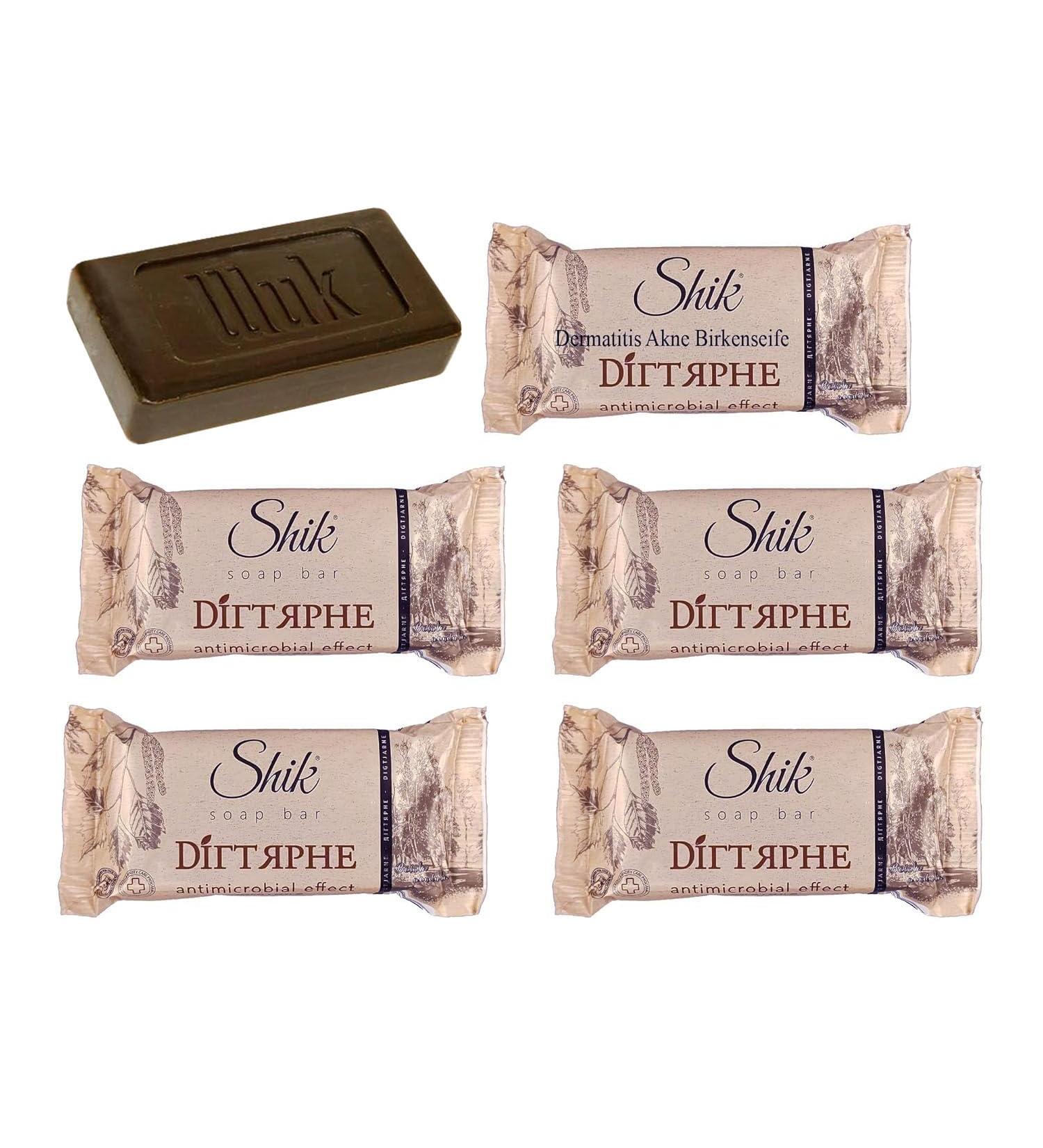 Brutano 5 pieces (5 x 140 g) birch tar soap (birch tar) dermatitis acne
