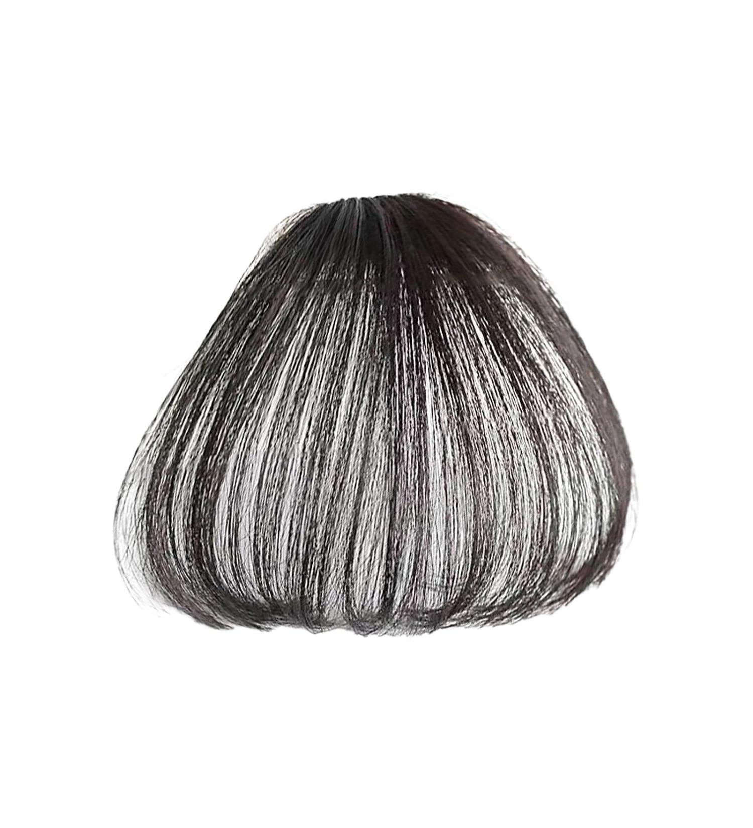 Lightweight Clip in Bangs | Wavy Bangs Wigs | Natural Fake Bangs Wispy Fake Fringe Beauty Artificial Headwear Collectible Items Fakes Fringes Ideal for Women Brown black - Buy Online on GoSupps.com