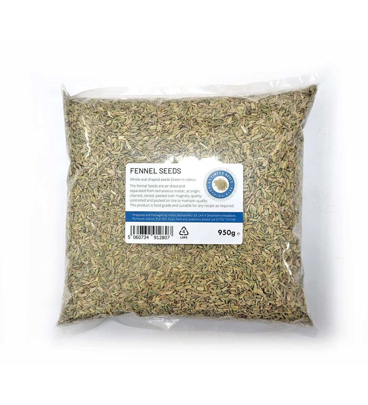 Entirely Ingredients Fennel Seeds 950g - Selected for the Quality - Premium Food Grade