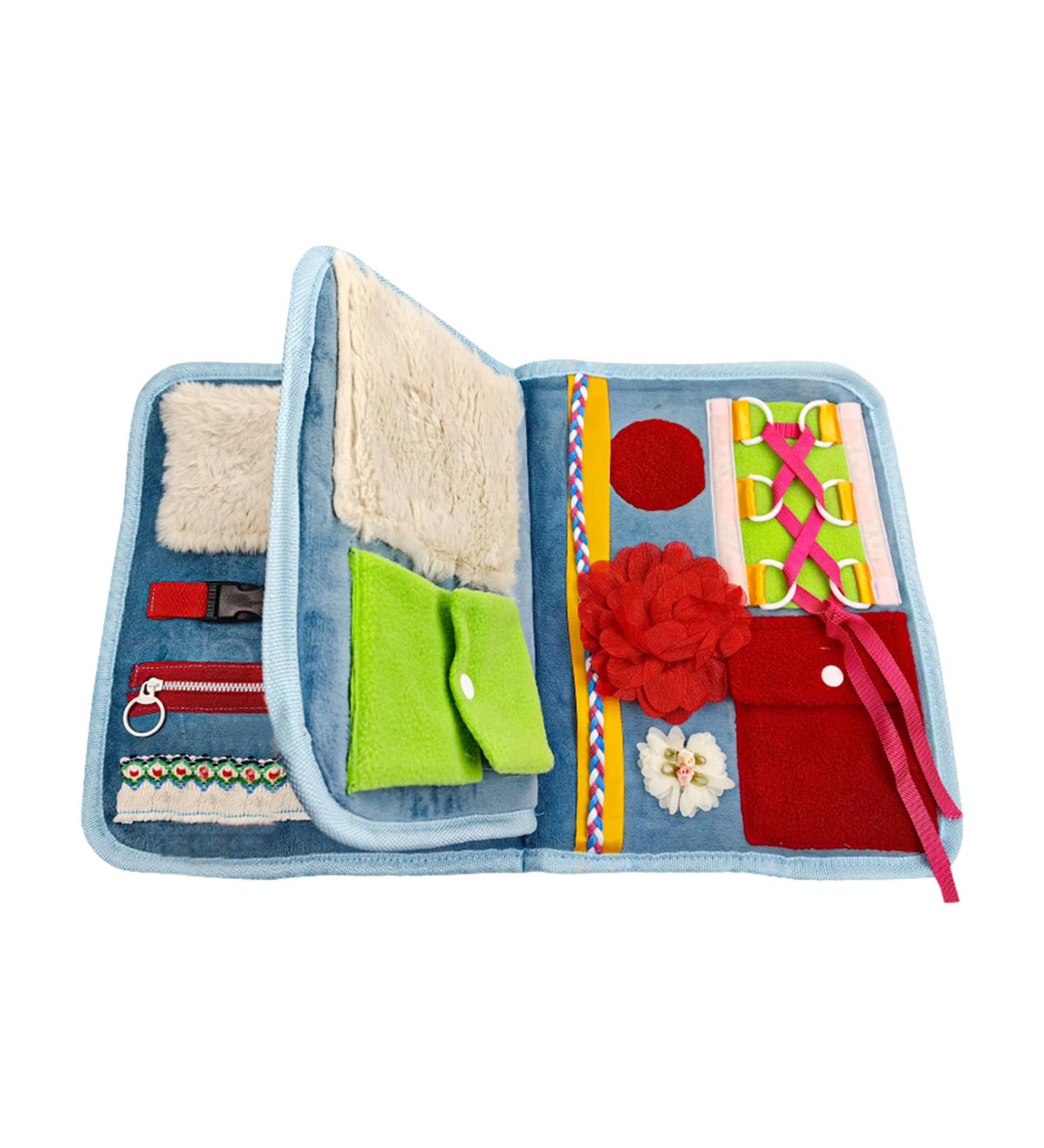 dementiia Blanket Versatile Fidget Book Elderly Loss Fidget Toy Sensory Activity Book Sensory Training Blanket Sensory Pad Blanket for Adults with dementiia alzheiimer's and Asperger's - Buy Online on GoSupps.com