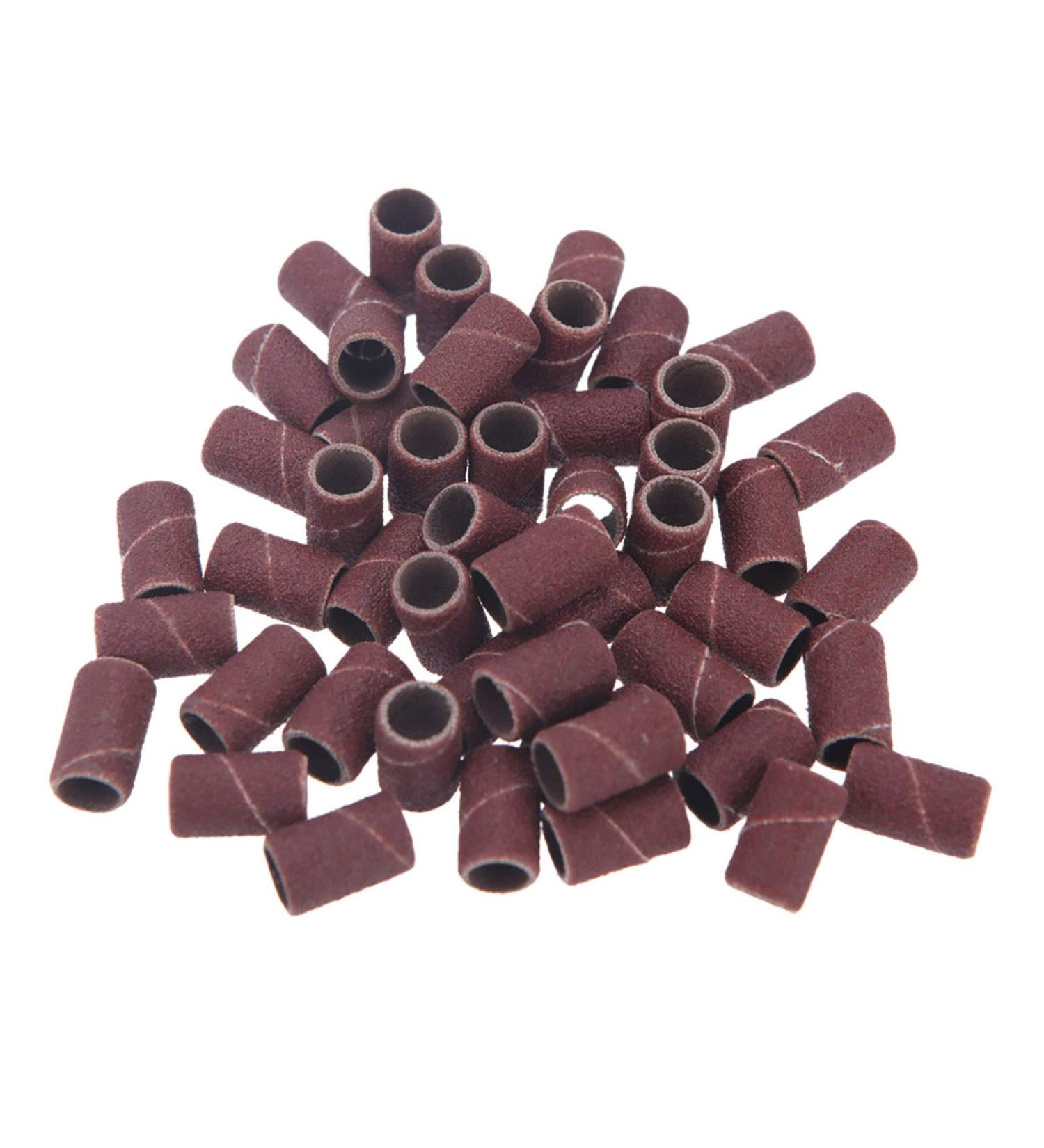 Layhou 100 Pack Grinding Sleeves - Sanding Tapes for Drill Nail Miller Attachment - Perfect for Manicure & Pedicure Nail Art & Care (80 & 180 Grit) - Buy Online on GoSupps.com