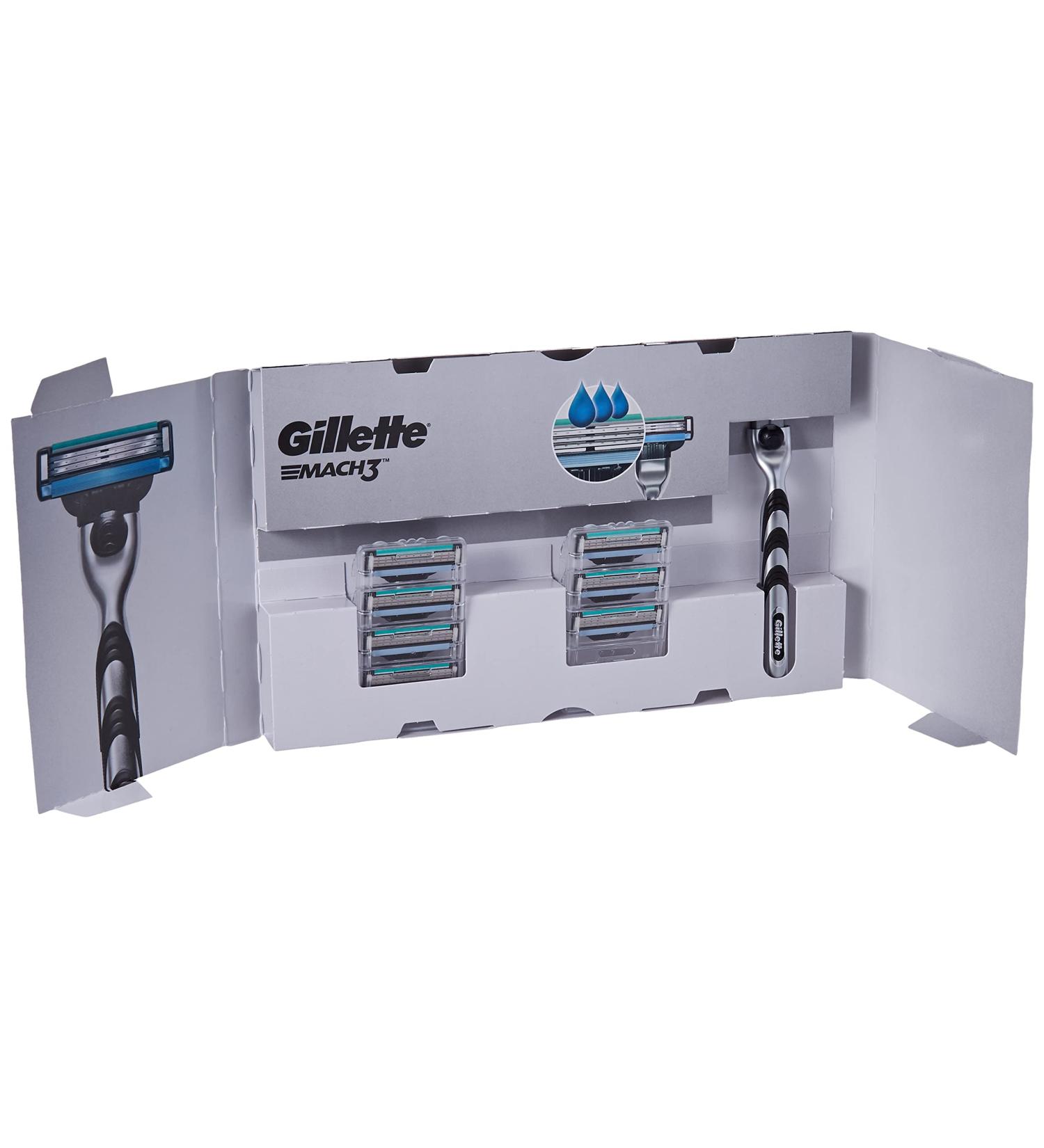 Buy Gillette Mach3 Razor with 7 Blades - International Shipping & Letterbox-Compatible Packaging - Buy Online on GoSupps.com