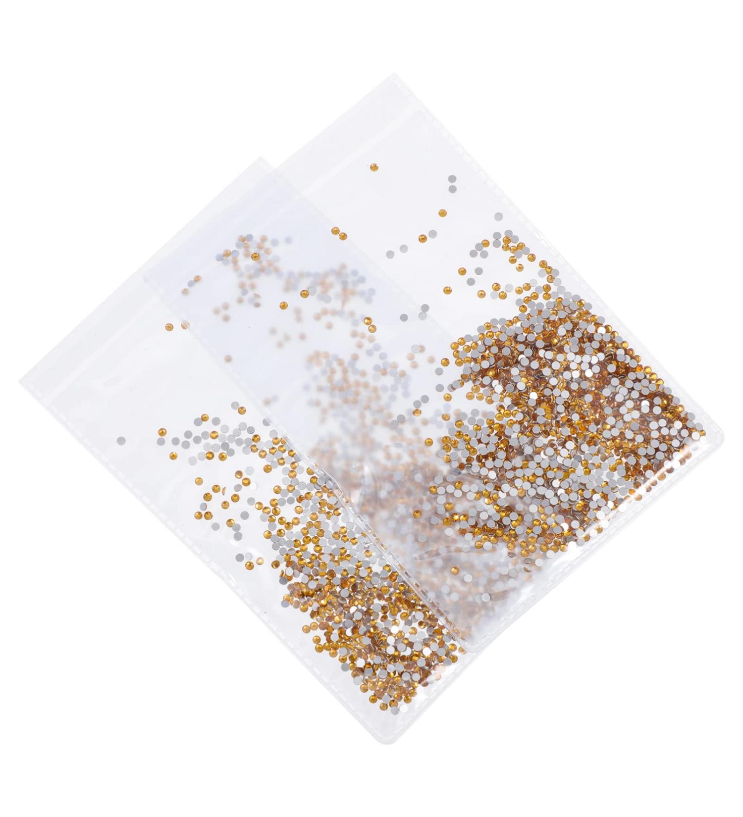 BESPORTBLE 2 Crystal Flat Back Diamond nail sequins glitter nail art decor jewelry holiday nail charms phone decorative beads diamond glass sand artificial gemstone Christmas 3d crystal glass Golden - Buy Online on GoSupps.com