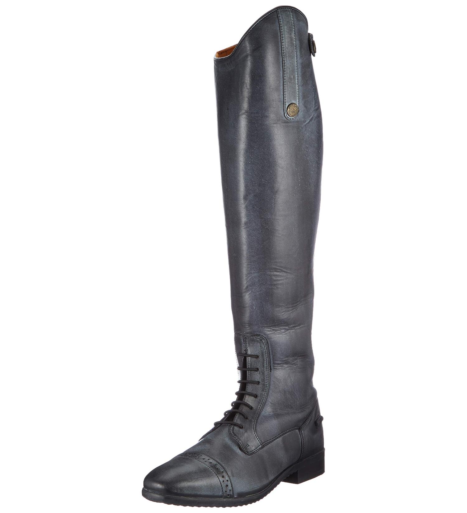 HKM Men's Riding Boots Valencia - Standard Length/Width 41 EU - Black & Grey - International Shipping Available - Buy Online on GoSupps.com