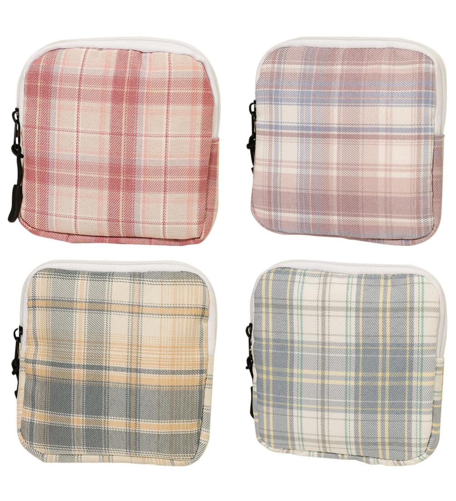 Healifty Menstrual Cup & Sanitary Pads Storage Bags - Set of 4 | Menstrual Pad Pouch for Women & Girls - Buy Online on GoSupps.com