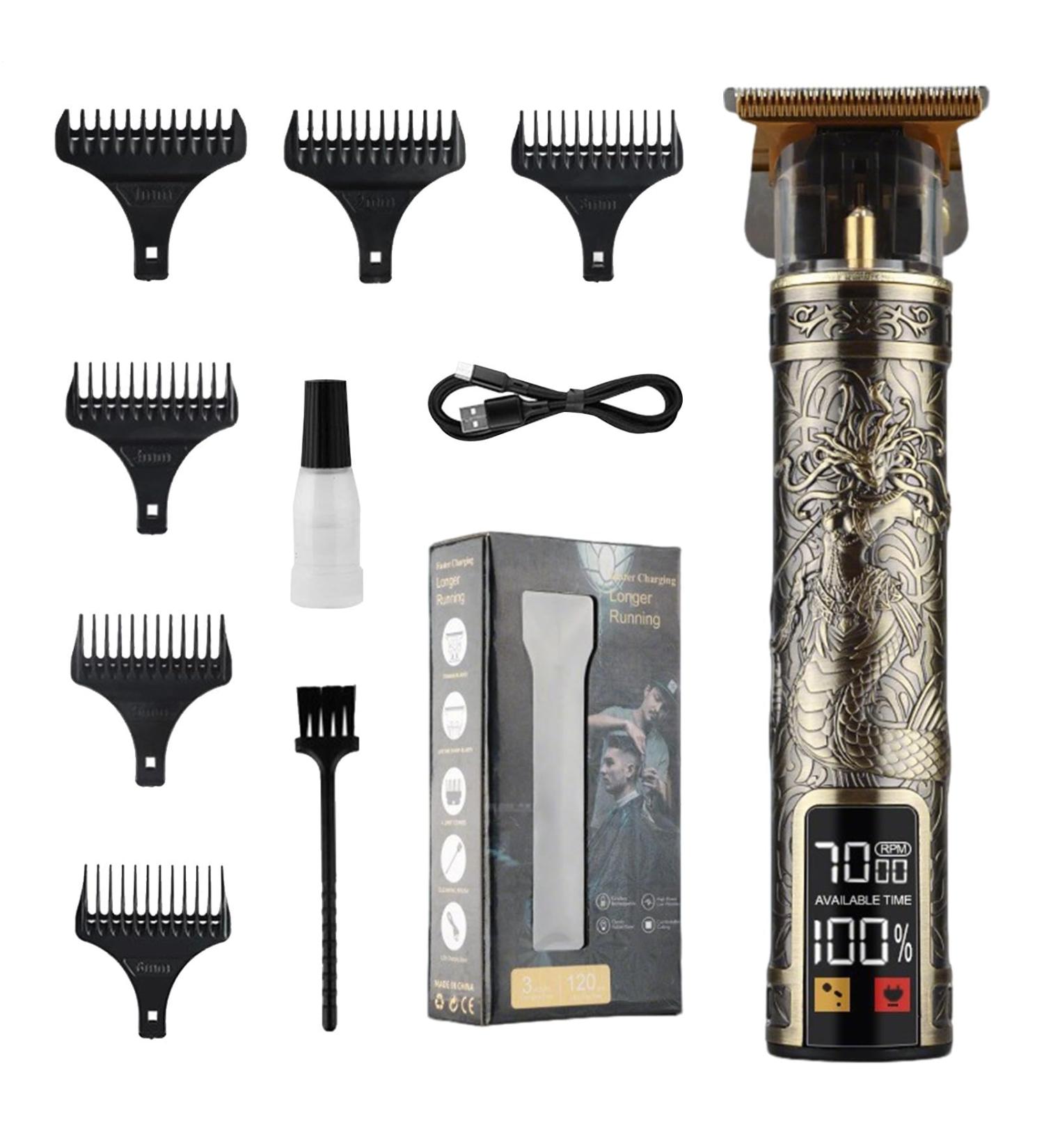 Mens Hair Clipper Beard Trimmer Shaver Hair Clipper Set Waterproof Grooming Set for Men and Hairdressers - Buy Online on GoSupps.com