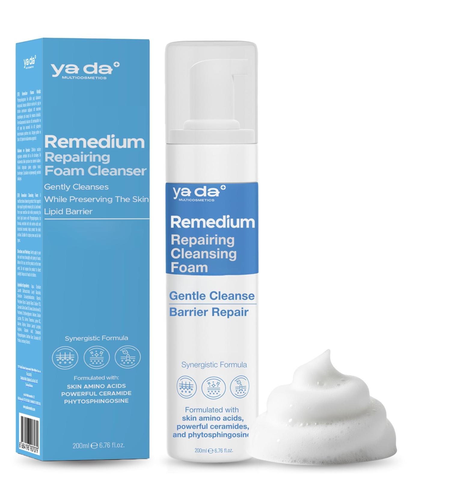 ya da multicosmetics Repairing Foam Cleanser Moisturizing Face Wash for Sensitive Skin | Deeply Cleansing Quick-Repair and Nourishing Foam | Gentle Face Cleanser for Women Men & All Skin Types - Buy Online on GoSupps.com
