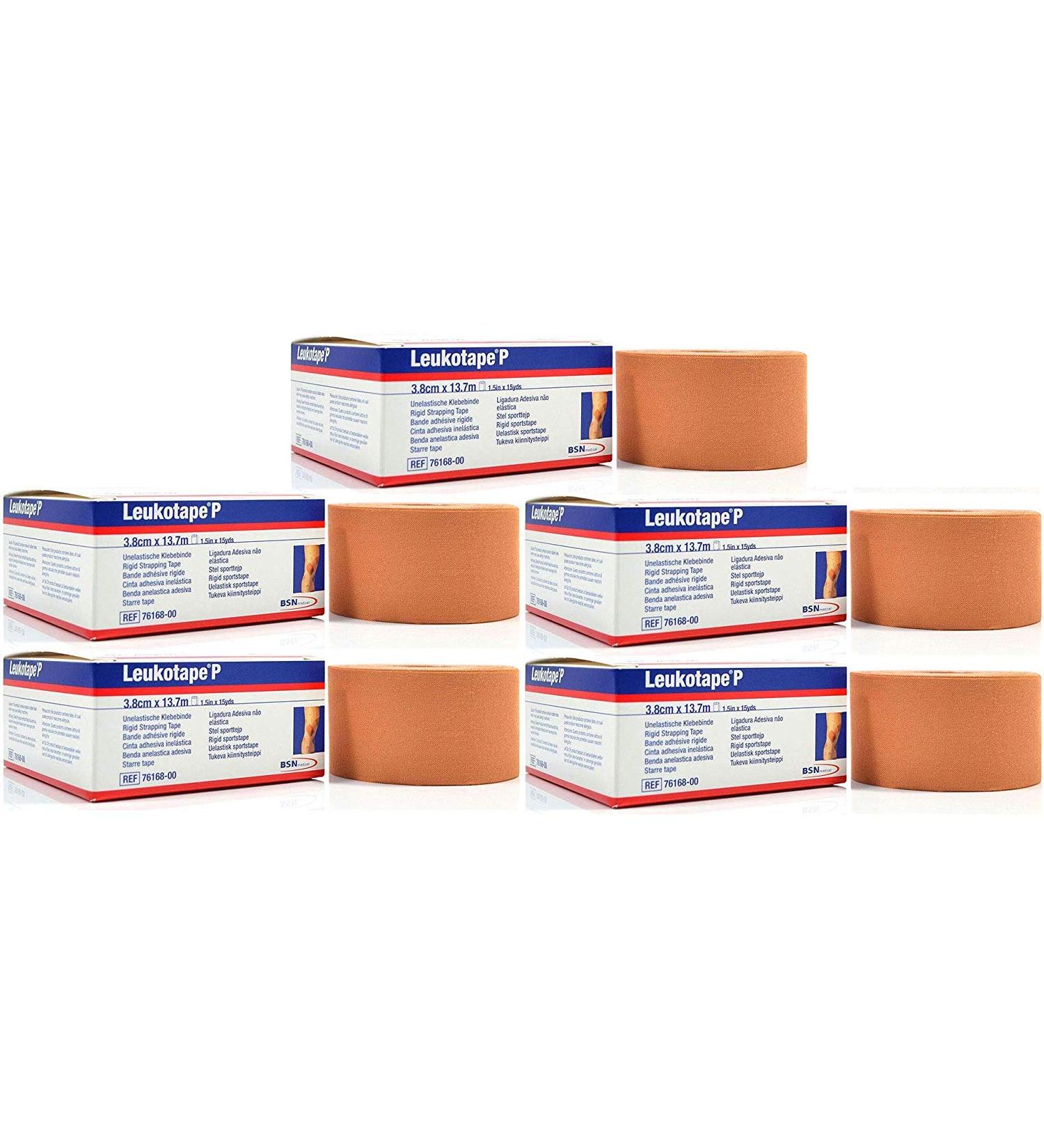 BSN Medical Leukotape P Sports Tape 1.5 x 15 yd (Pack of 5) - 1 Pack - Buy Online on GoSupps.com