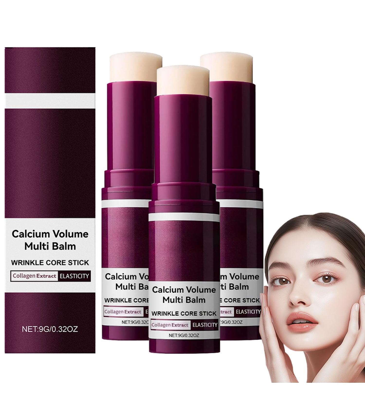  blmcoos Multi-Wrinkle Stick Balm Calcium Multi-Volume Balm Stick Firming Serum Stick Eye Balms for Mature Skin Intensive Repairing and Moisturizing Cream (3) - Buy Online on GoSupps.com