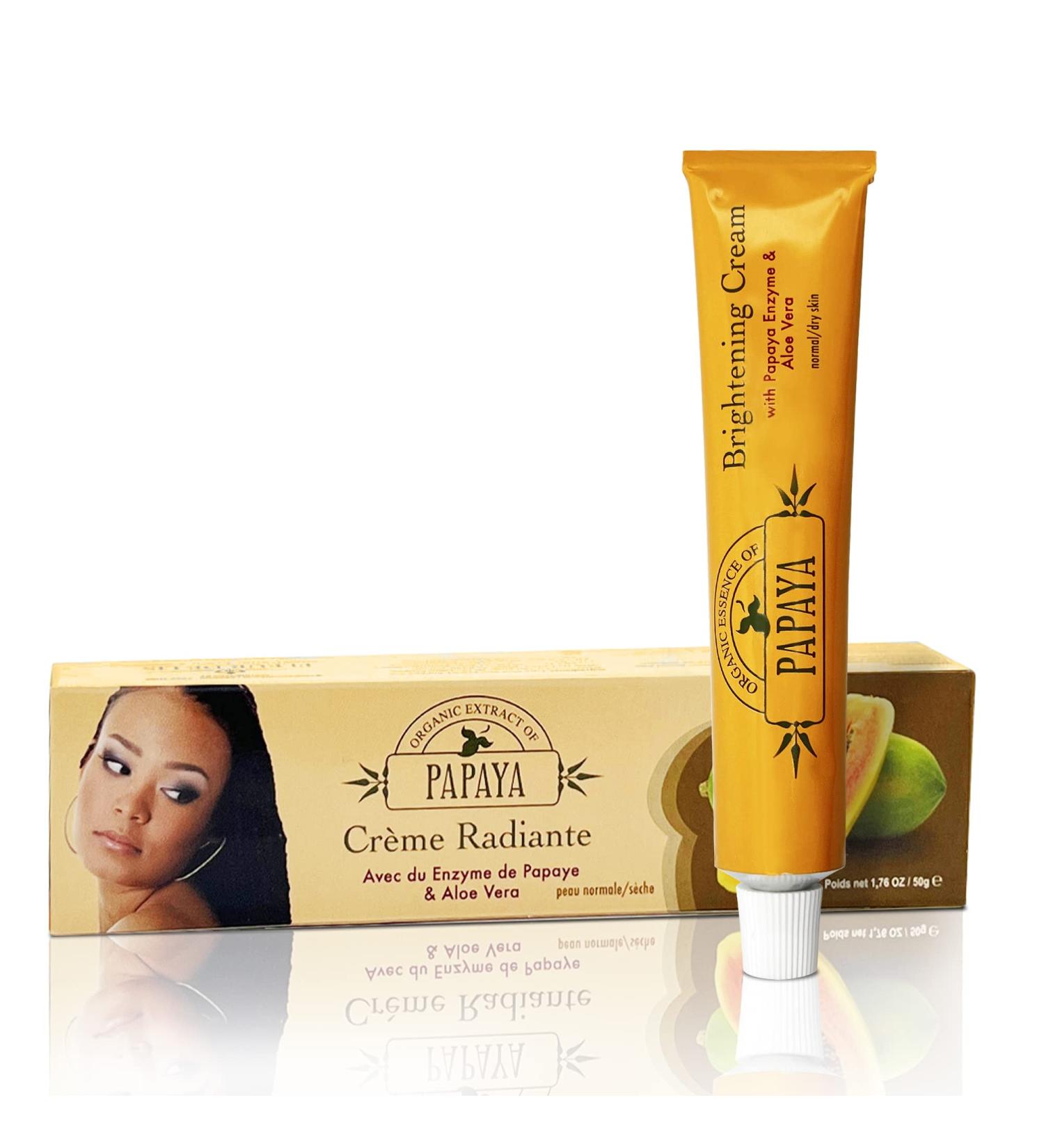 Papaya Brightening Cream 50g - Formulated to Improve Clarity and Skin Radiance Alpha Arbutin and Aloe Vera - Buy Online on GoSupps.com