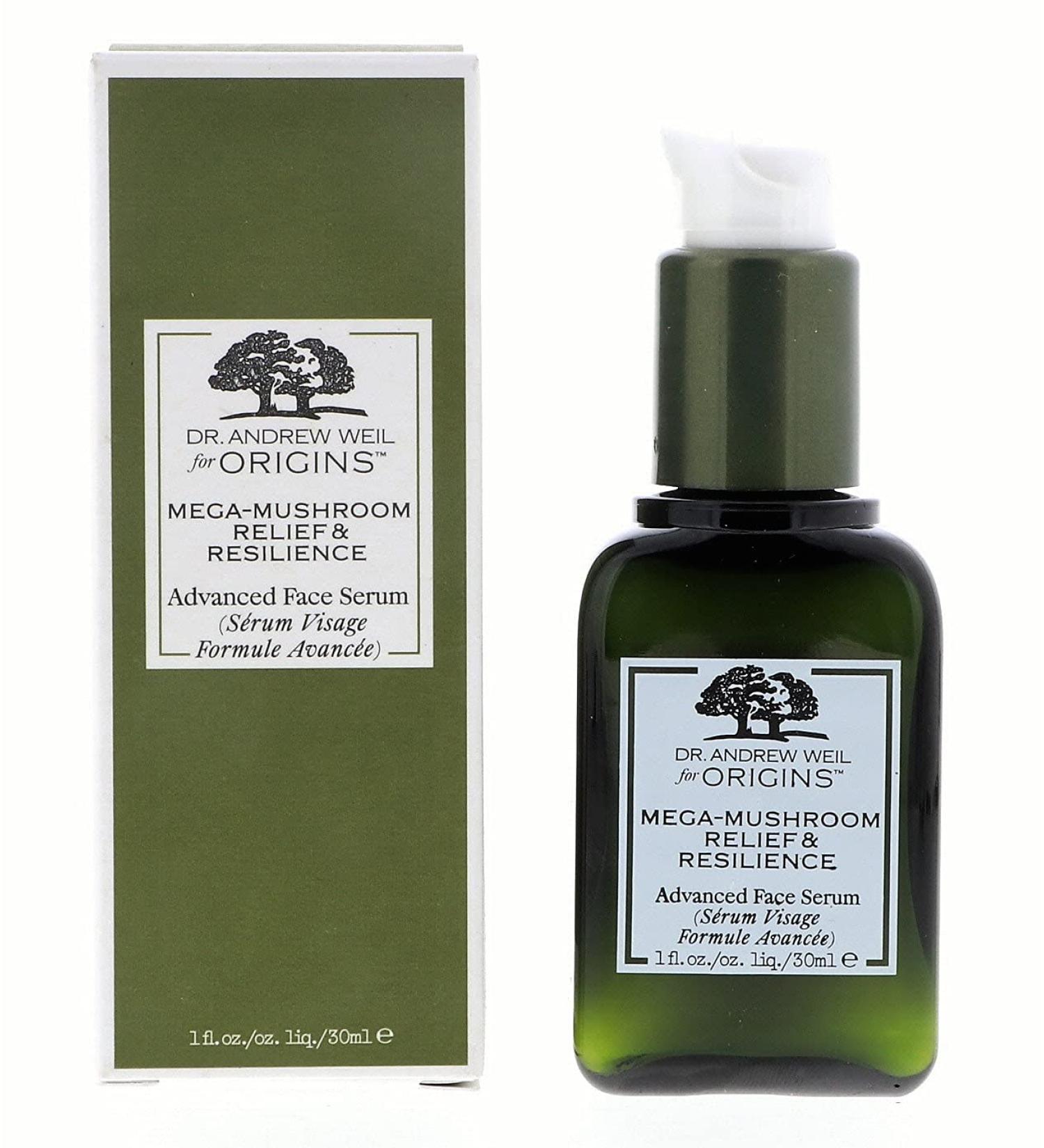 Origins Dr. Andrew Mega-Mushroom Skin Relief Advanced Face Serum 1fl. Oz - Soothing & Hydrating Ships Internationally - Buy Online on GoSupps.com