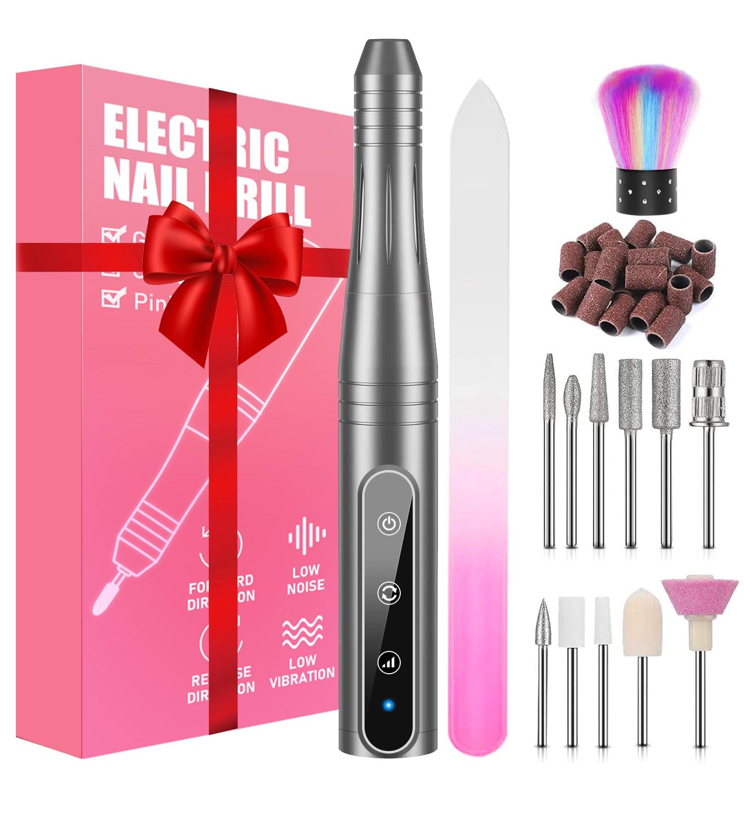 Folai Professional Electric Nail Cutter - 30 000 RPM Adjustable Nail File for Gel & Acrylic Nails - Ideal for Hobbyists - International Shipping Available - Buy Online on GoSupps.com