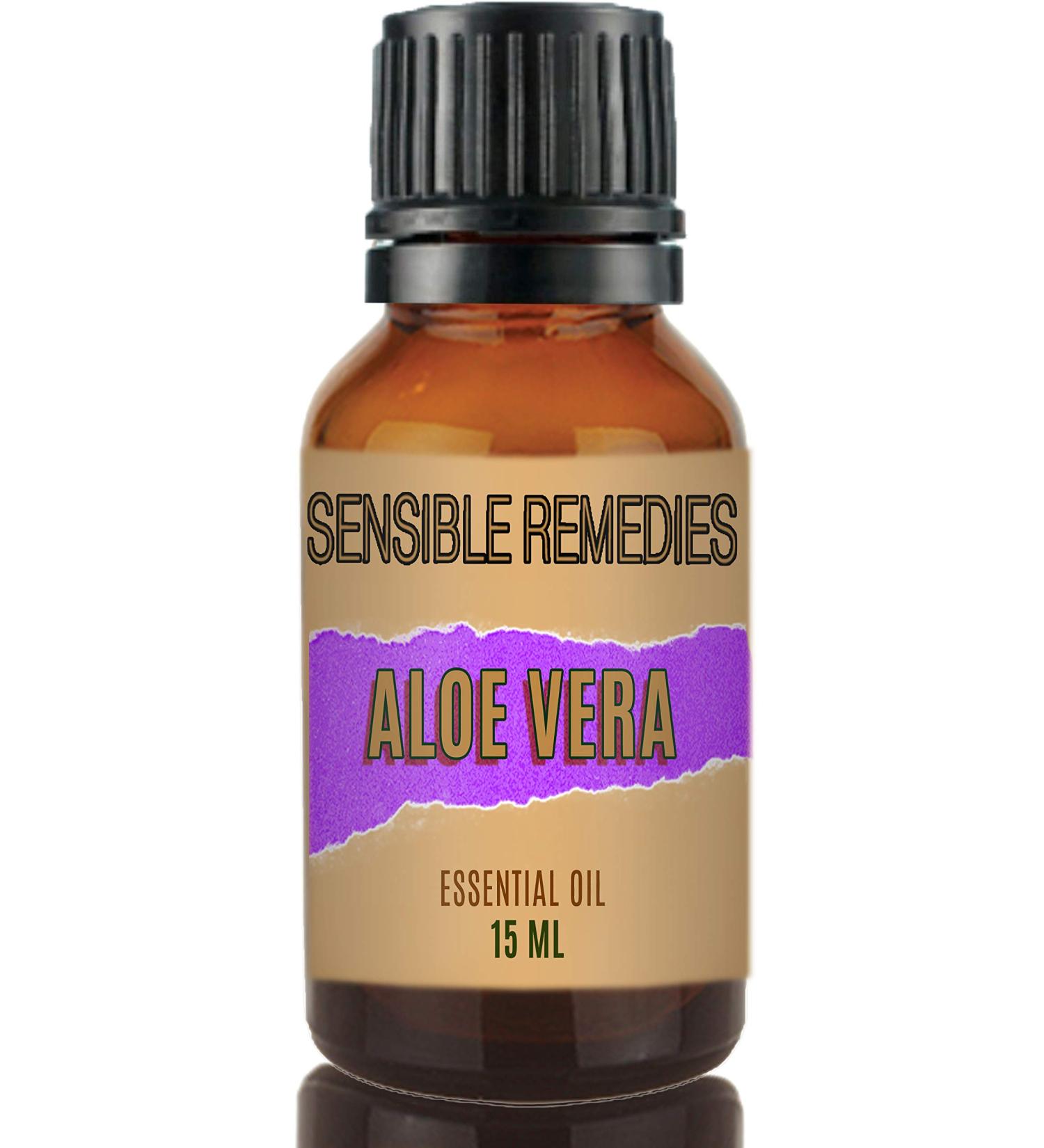 Sensible Remedies Aloe Vera Oil 100% Pure and Natural Distilled 15 mL (0.5 fl oz) - Buy Online on GoSupps.com