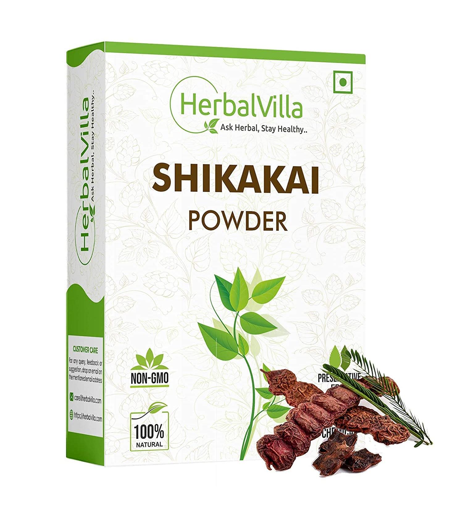 ORGANIZE Herbalvilla Shikakai powder for hair natural hair cleanser for luxirious and soft hair 200 grams - Buy Online on GoSupps.com