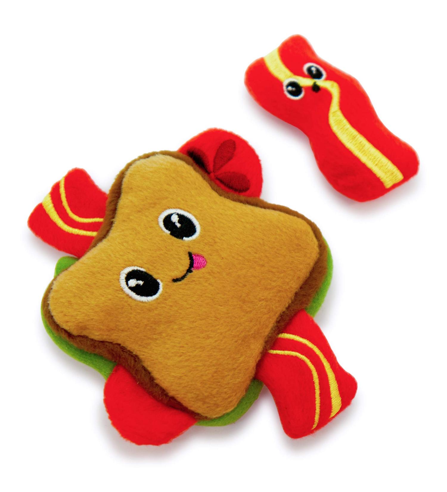 Pet Craft Supply Silly Snacks and Funny Food Crinkle Cuddling Catnip and Silvervine Interactive Cat Toys - BLT Theme for Indoor Cats and Kittens - Buy Online on GoSupps.com