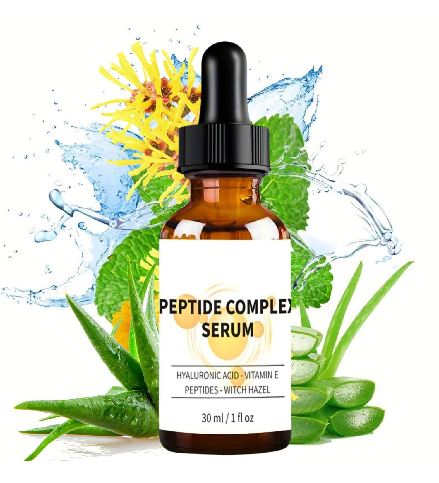 Peptide Complex Serum Hyaluronic Acid Serum Anti Aging Serum for Face Peptide Serum Face Serum for Women Hydrating Serum Reduce Wrinkle & Boost Collagen Plump & Repair Skin Brighten Skin - Buy Online on GoSupps.com