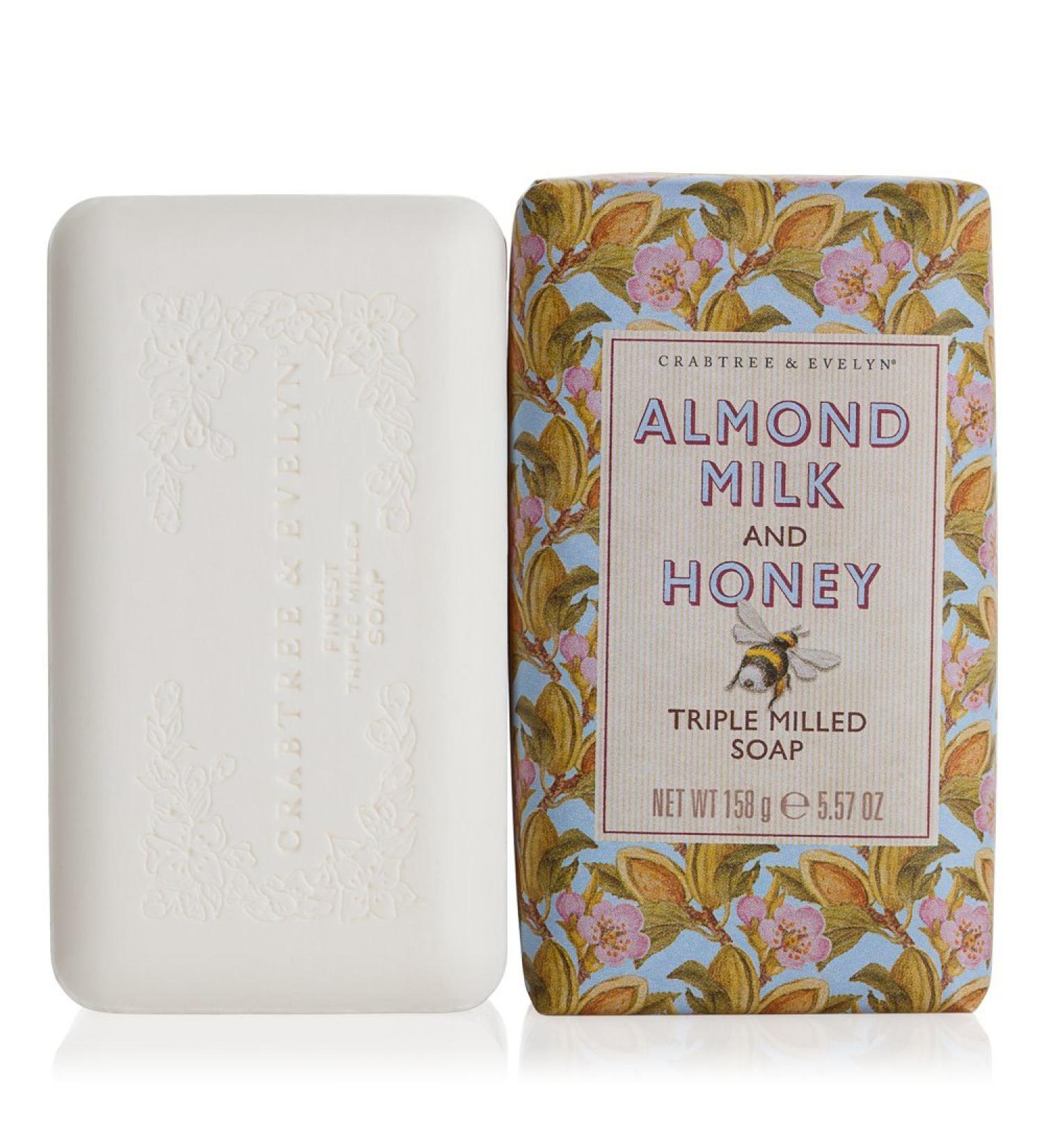 Crabtree & Evelyn Triple Milled Soap Almond Milk and Honey 5.57 oz