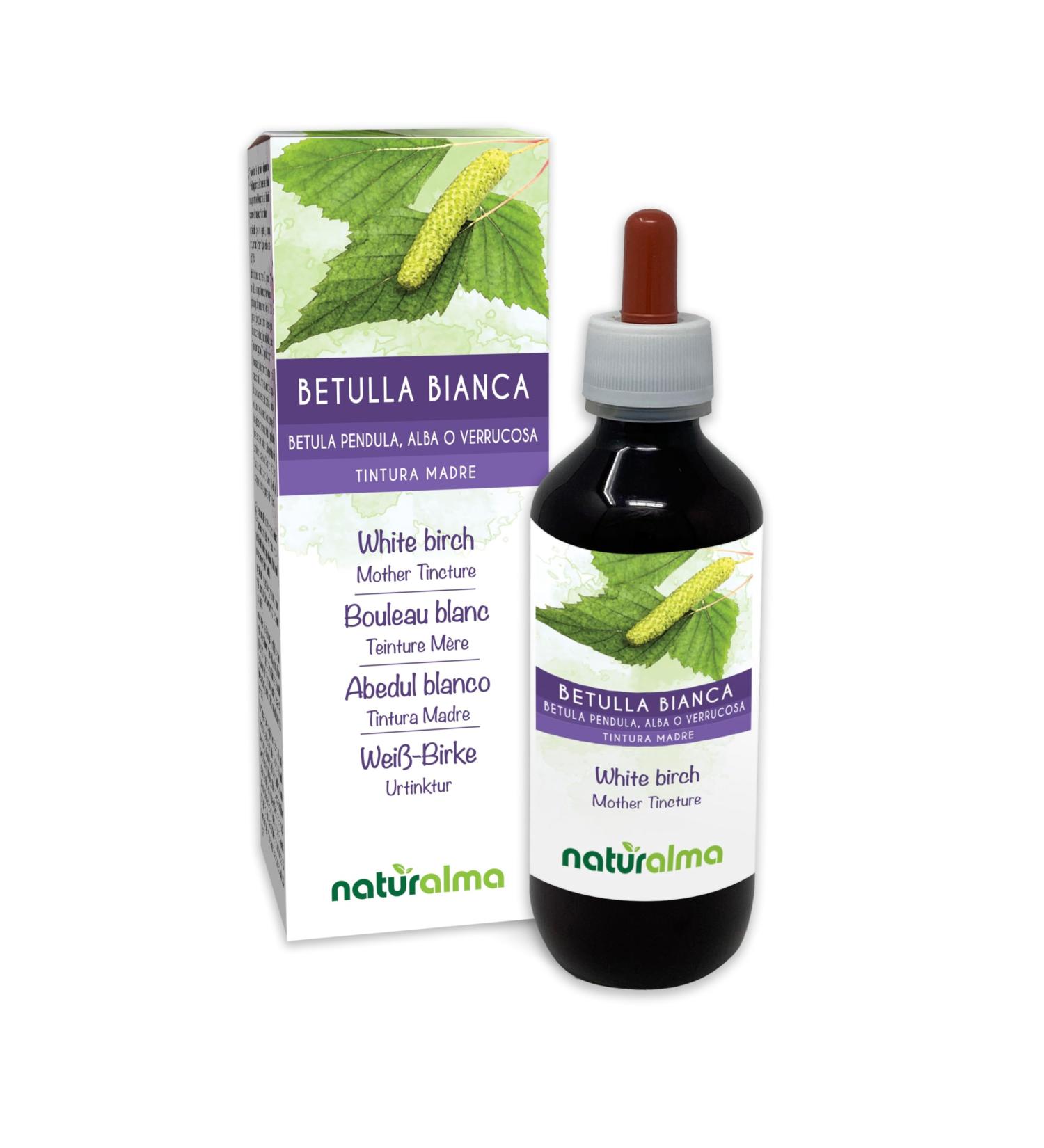 Bouleau blanc ou Bouleau verruqueux (Betula pendula alba ou verrucosa) feuilles Teinture M re sans alcool Naturalma - Extrait liquide gouttes 200 ml - Compl ment alimentaire - V g talien ou v gan Sans alcool 200 ml (Lot de 1) - Buy Online on GoSupps.com