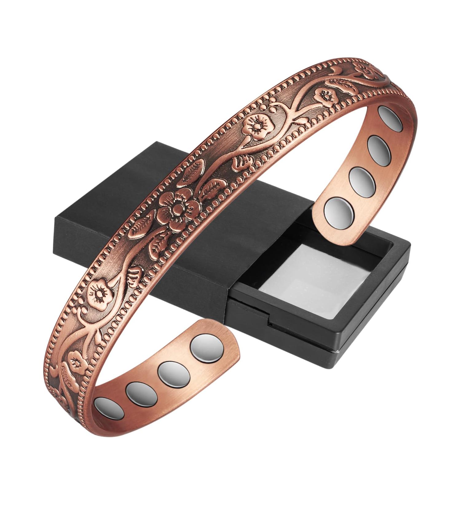 Shop Vintage Magnetic Copper Bracelets for Women - Arthritis Relief Jewelry with Magnets | CPB-0005AB - Buy Online on GoSupps.com