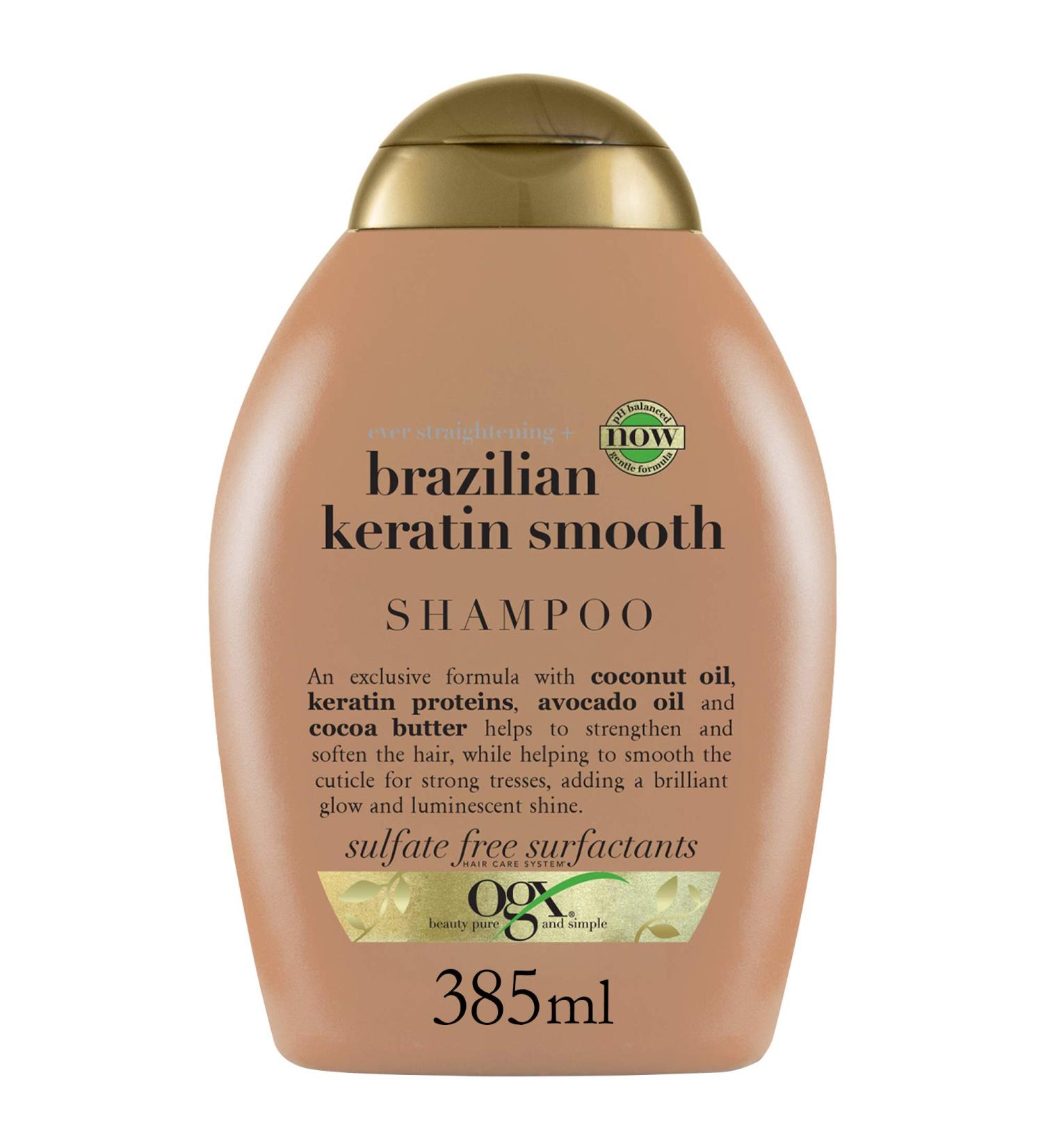 OGX Ever Straightening + Brazilian Keratin Therapy Smoothing Shampoo - 13 fl oz - Buy Online on GoSupps.com