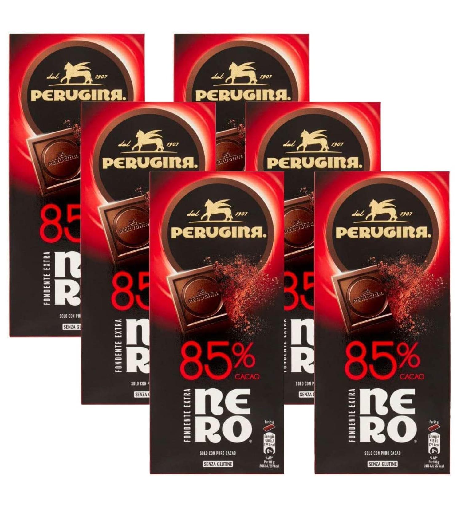 CAIYA 6 Perugina Black Melting Extra 85% Cocoa 85g 6 Packs