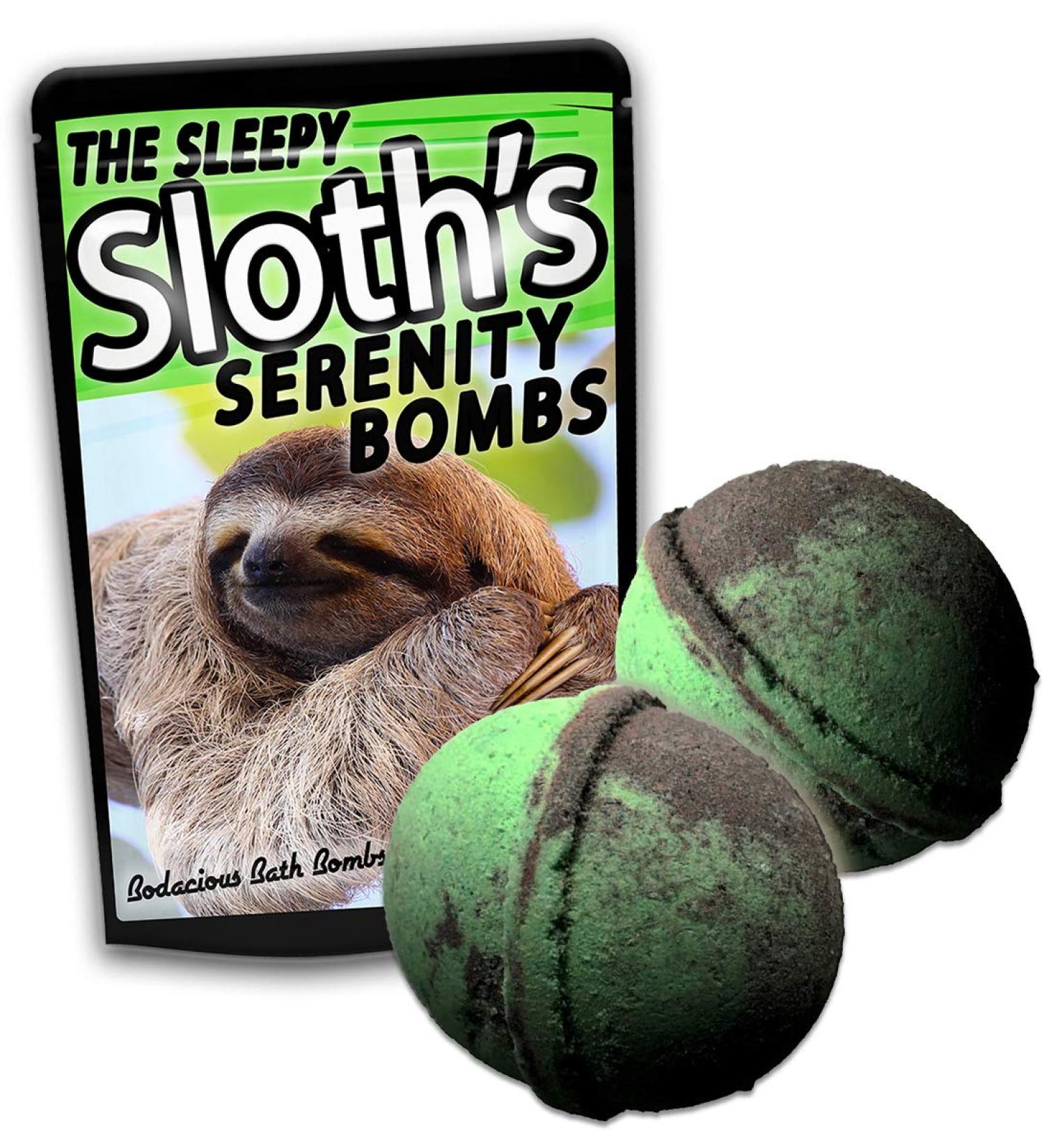 Sloth's Serenity Bombs XL Bath Balls - Cool Fizzers for Kids, Teens | Unique Stocking Stuffers, Novelty Gags for Friends | White Elephant, Secret Santa Ideas - Buy Online on GoSupps.com