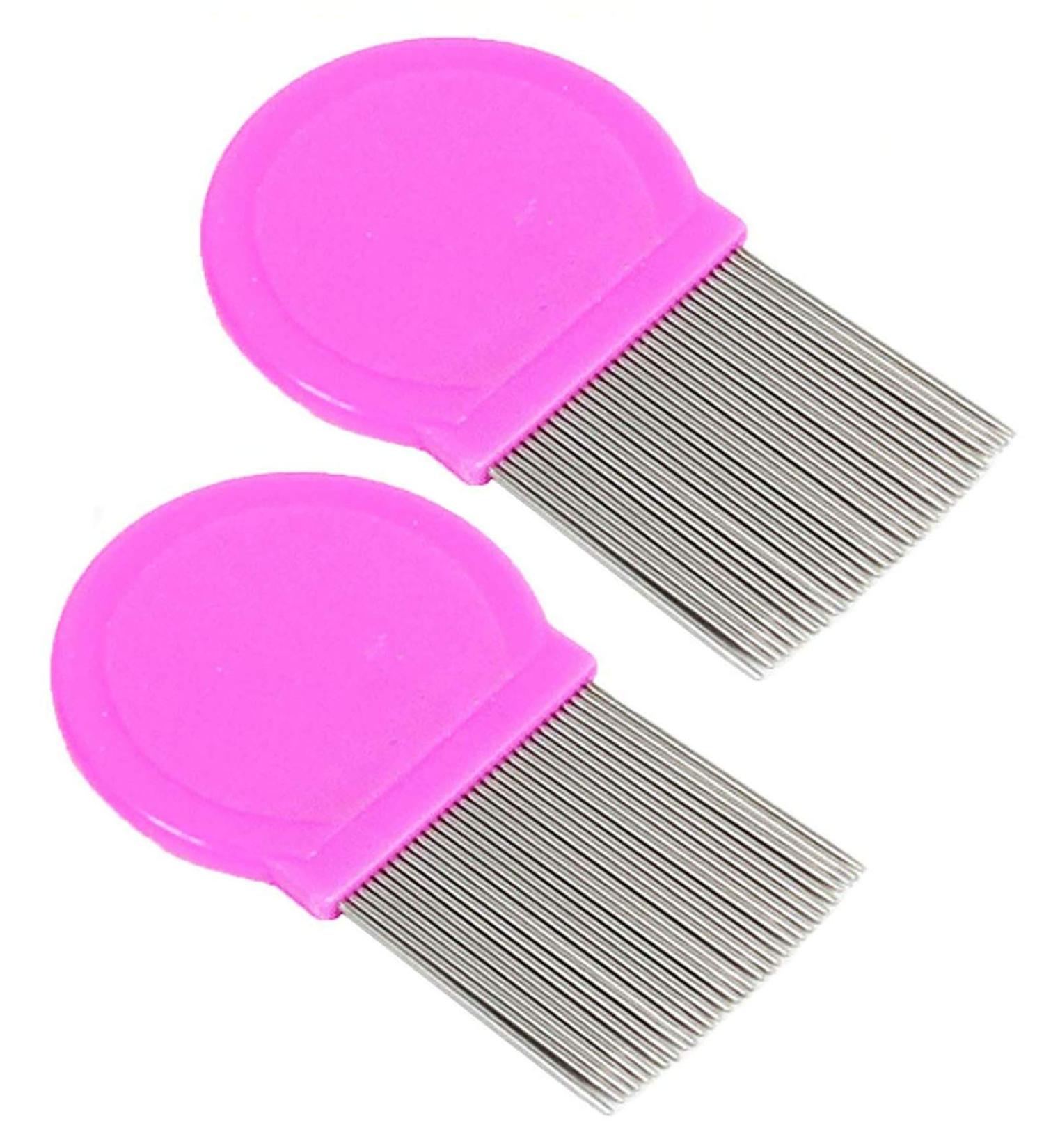 Long Teeth Flea Comb Closely Spaced Metal Pins Removes Fleas Flea Eggs and Debris from Your Pet s Coat - 35mm Long Metal Teeth are Great for Long Hair Areas on Dogs and Cats (Single Pack Pink) Single Pack Pink - Buy Online on GoSupps.com